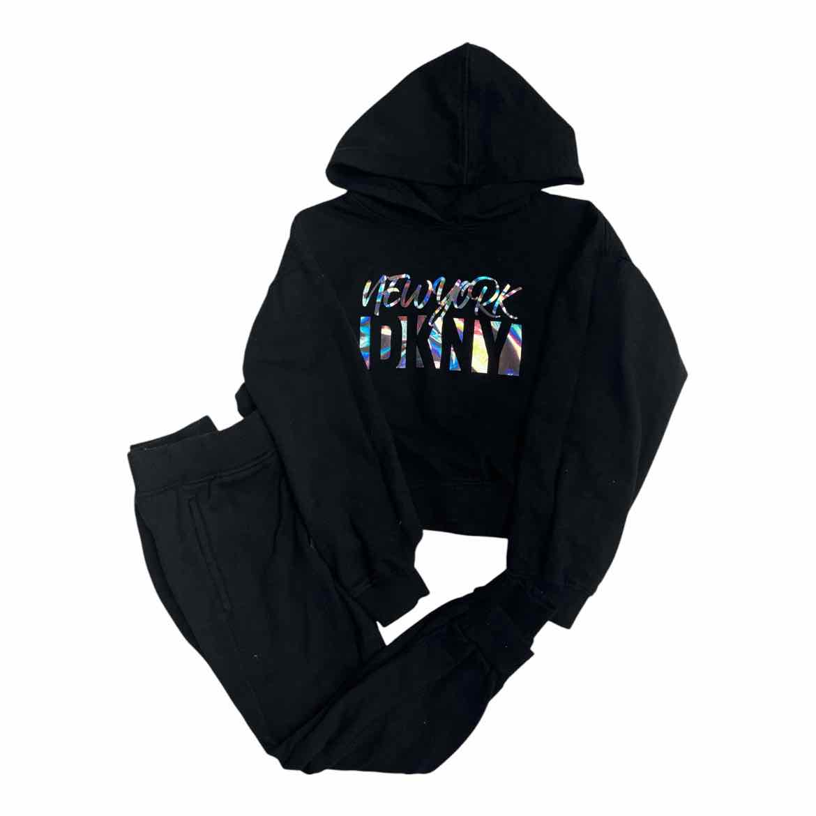 DKNY (A) Black Youth Size 6 Girl's 2PCCasual