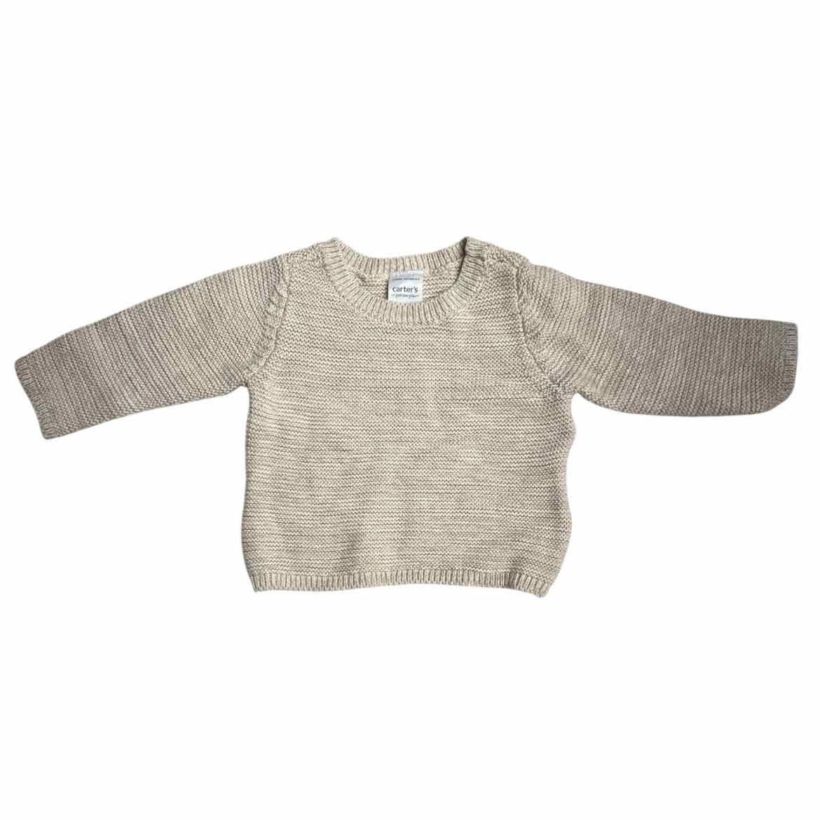 Just One You (D) Beige Infant Size NB Boy's SweaterLight