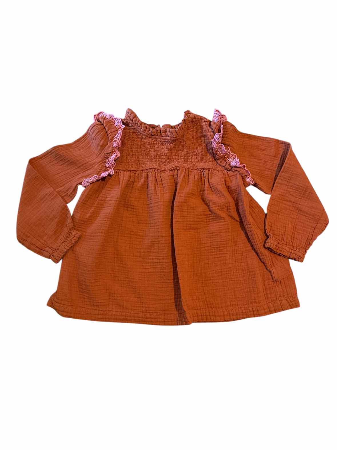 Cat and Jack (D) Rust Youth Size 10-12 LSTop