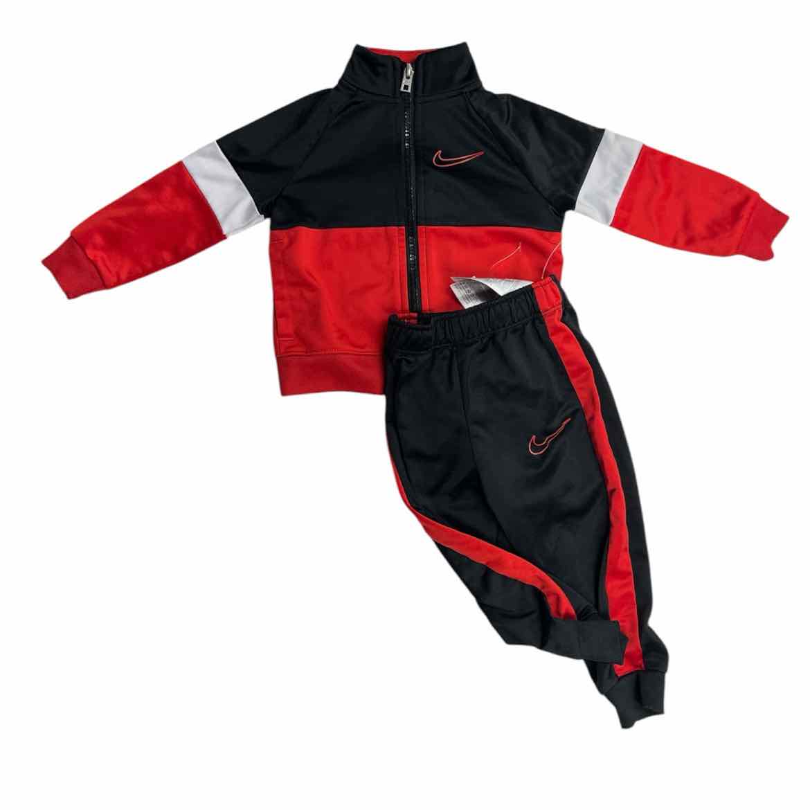 Nike (B) Black Infant Size 12 MO Boy's 2PC Athletic Pant Suit