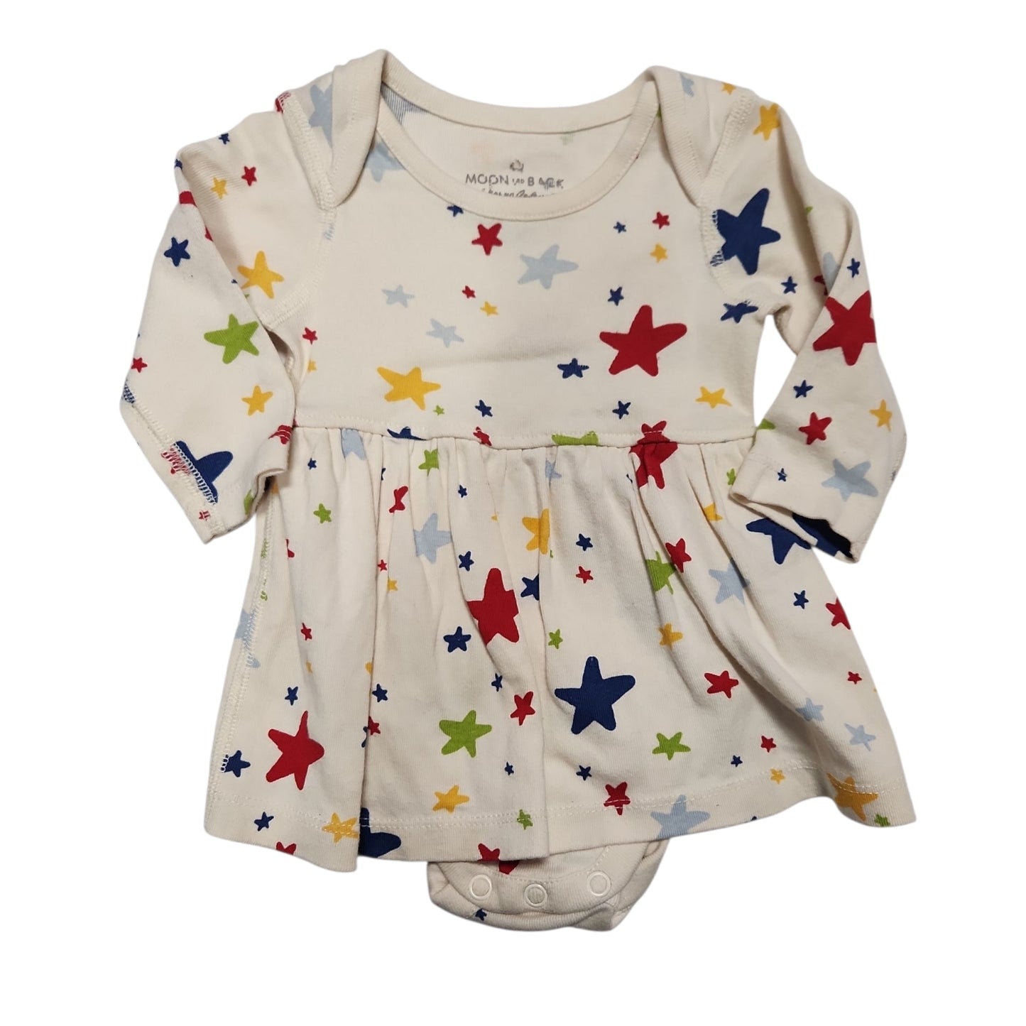 Baby Boden (A) Cream Newborn Size 0-3 MO CasualDress