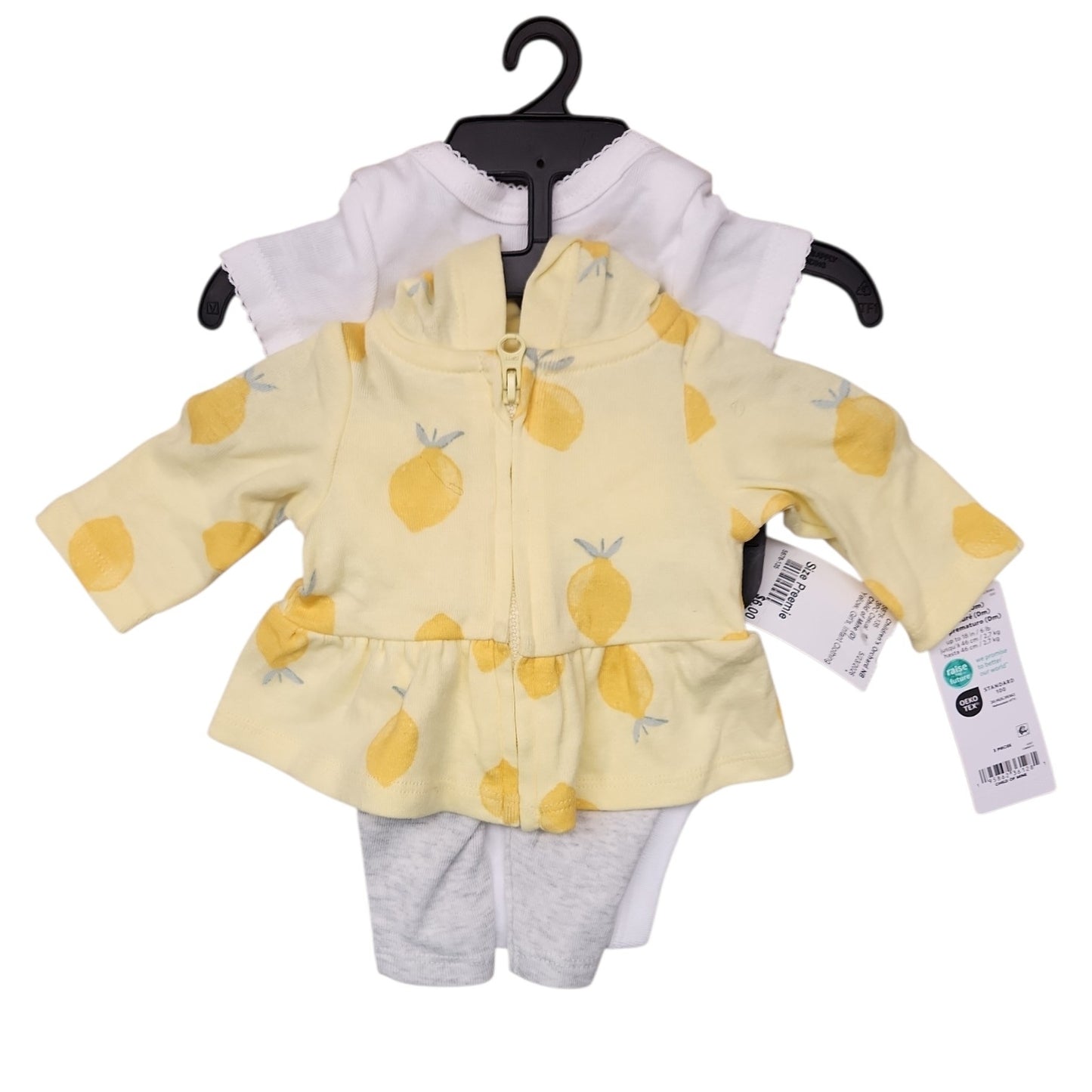 Child of Mine (D) Yellow Infant Size Preemie Girl's 3PC Casual