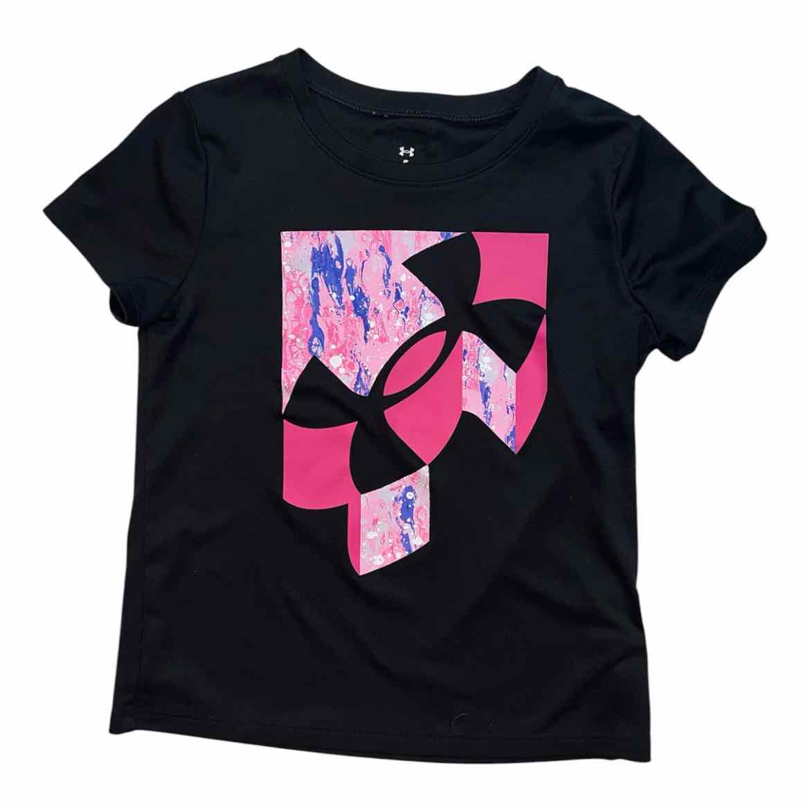 Under Armour (B) Black Toddler Size 5 Girl's AthleticTopSS