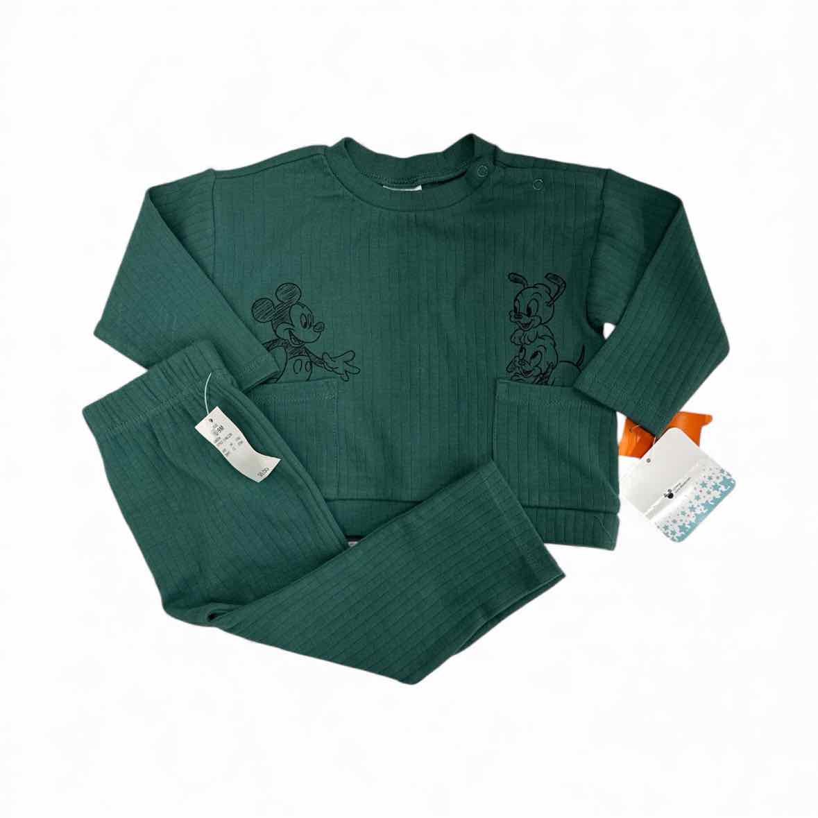 Disney (B) Green Infant Size 6-9 MO Boy's 2PC Casual