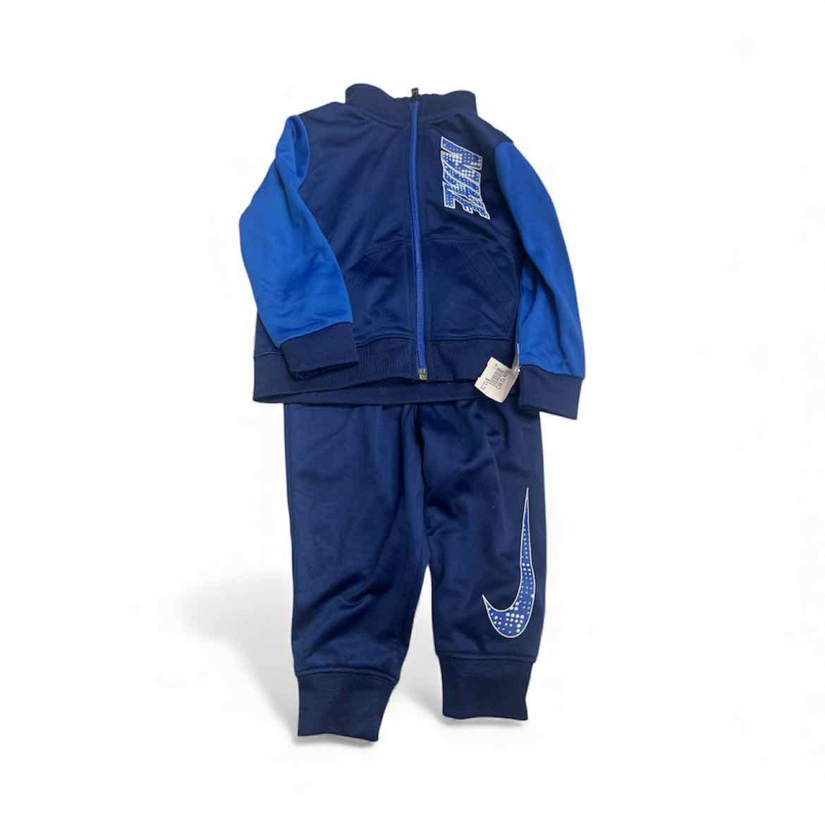 Nike (B) Blue Infant Size 12 MO 2PC Athletic Pant Suit