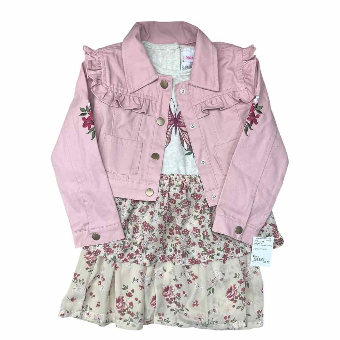 Little Lass (D) Pink Toddler Size 4 Girl's CasualDress