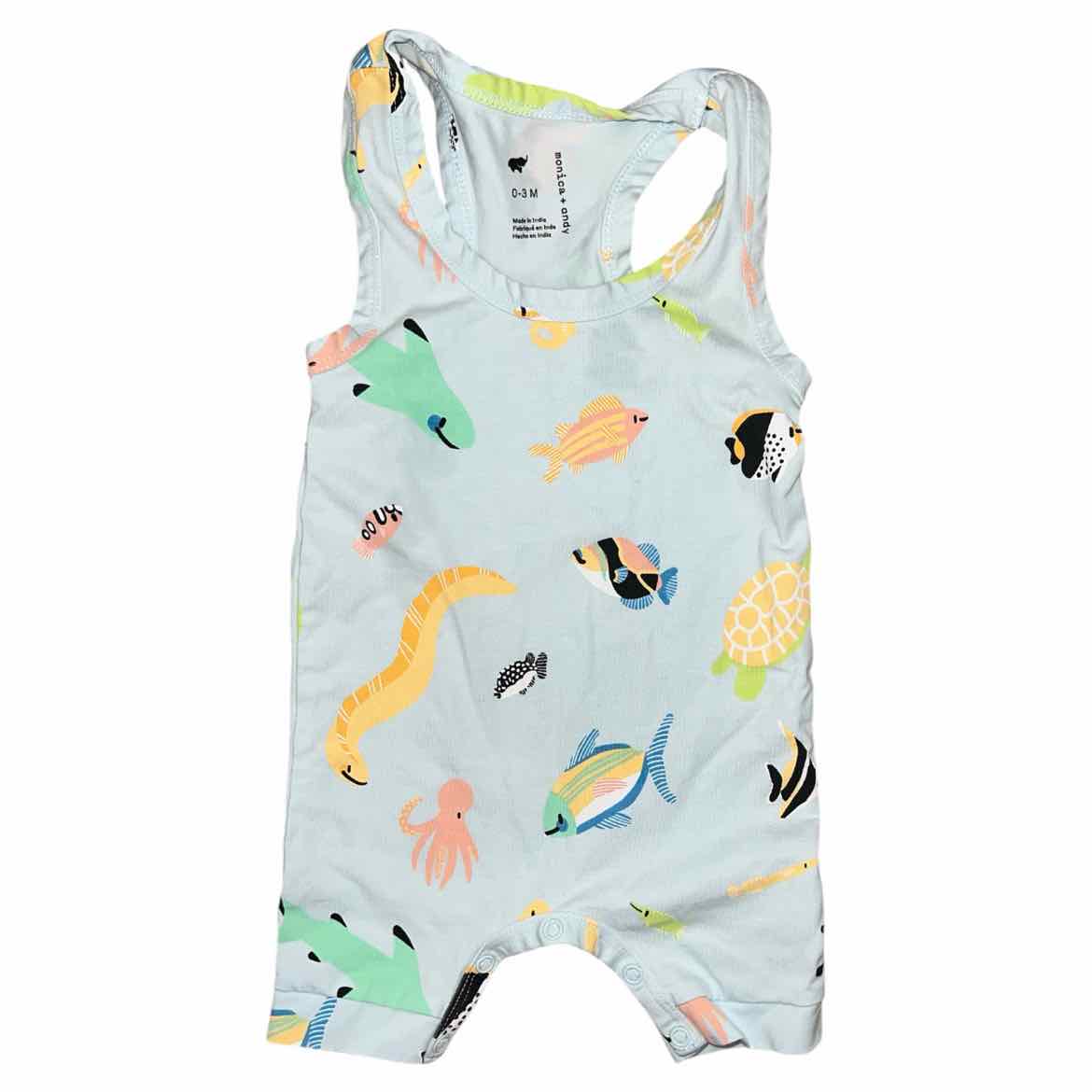 Monica & Andy Blue Infant Size 0-3 MO Boy's 1PC Casual