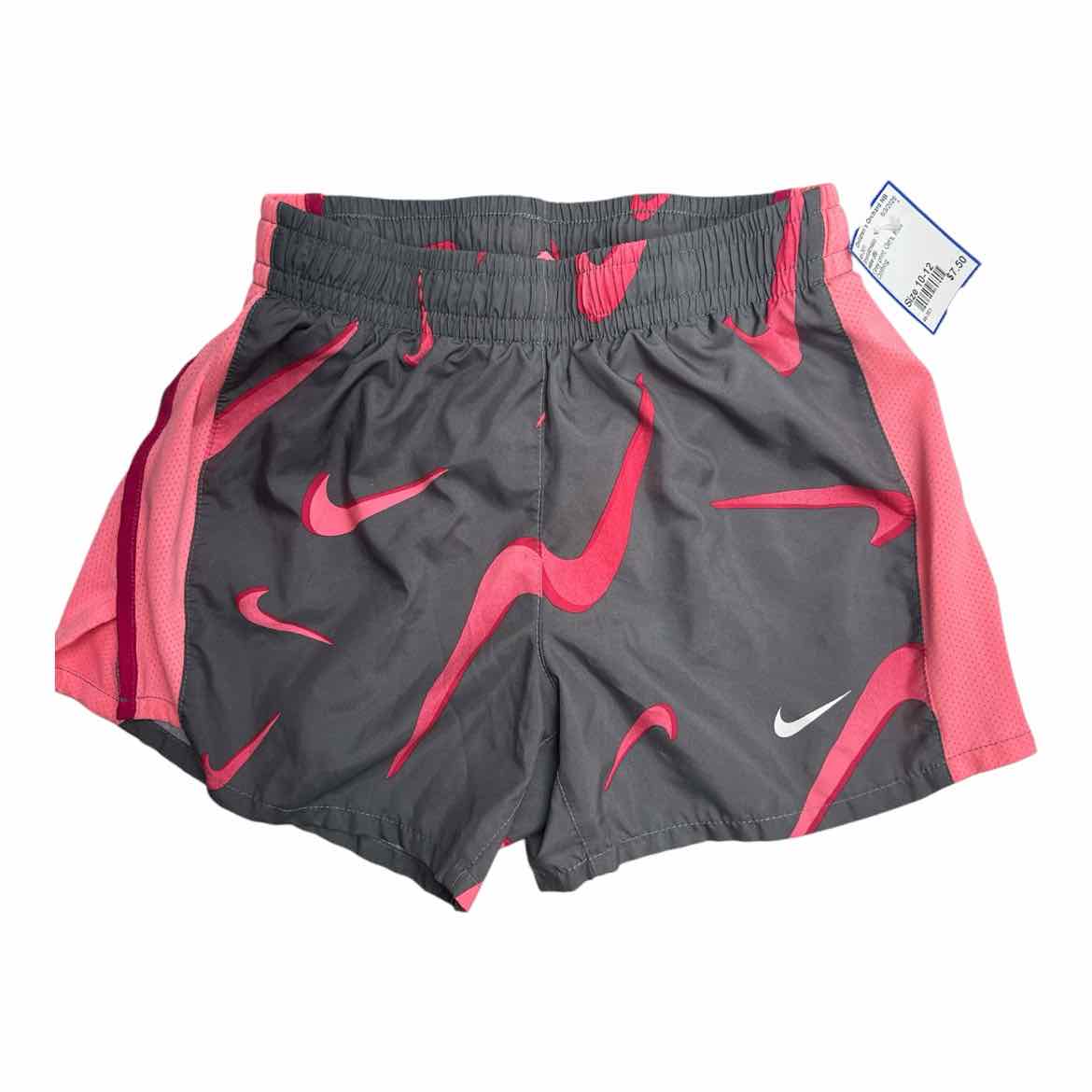 Nike (B) Grey print Youth Size 10-12 Girl's ShortAthletic