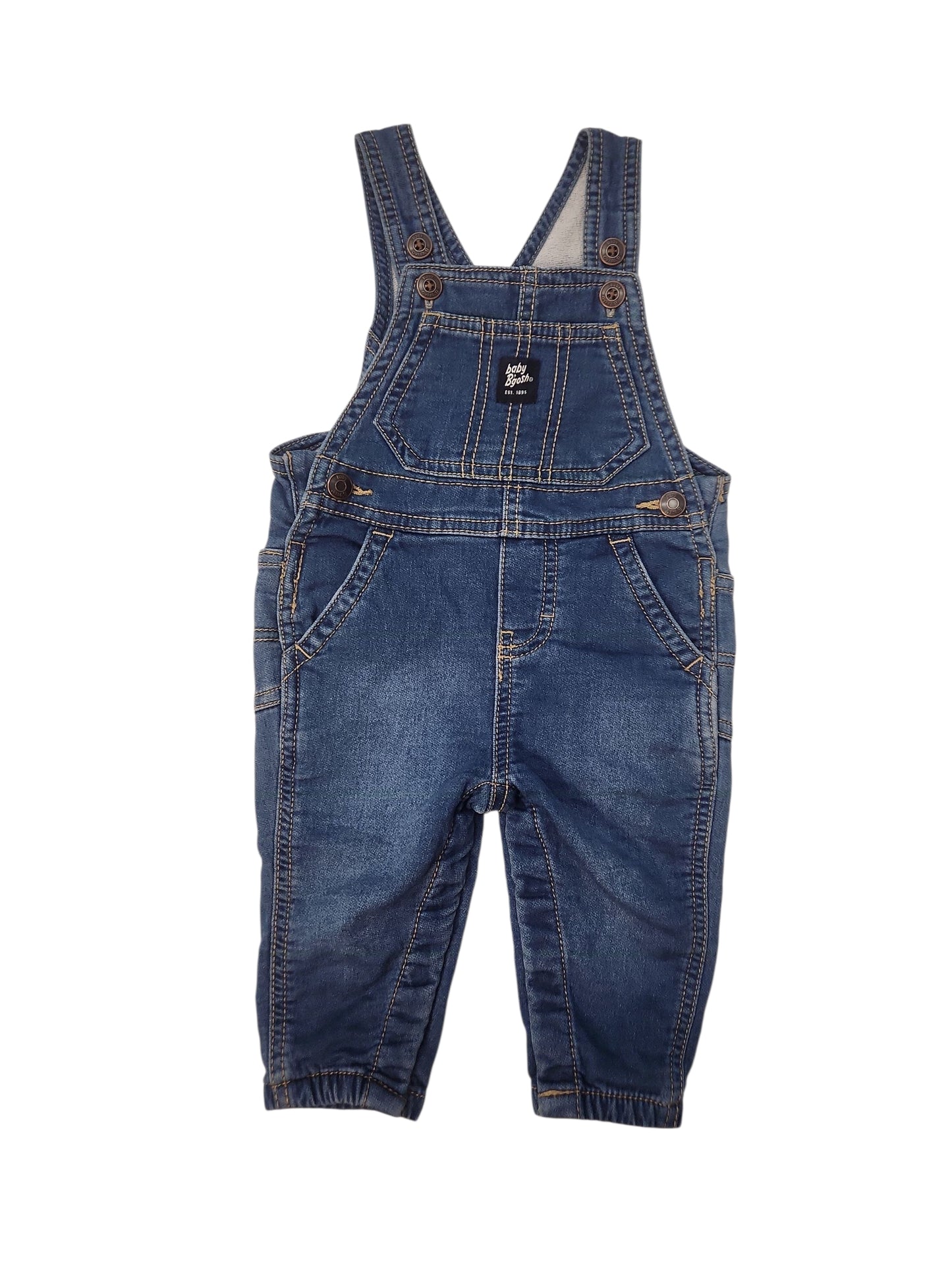 OshKosh BGosh (B) Blue Infant Size 6 MO Overall Pant