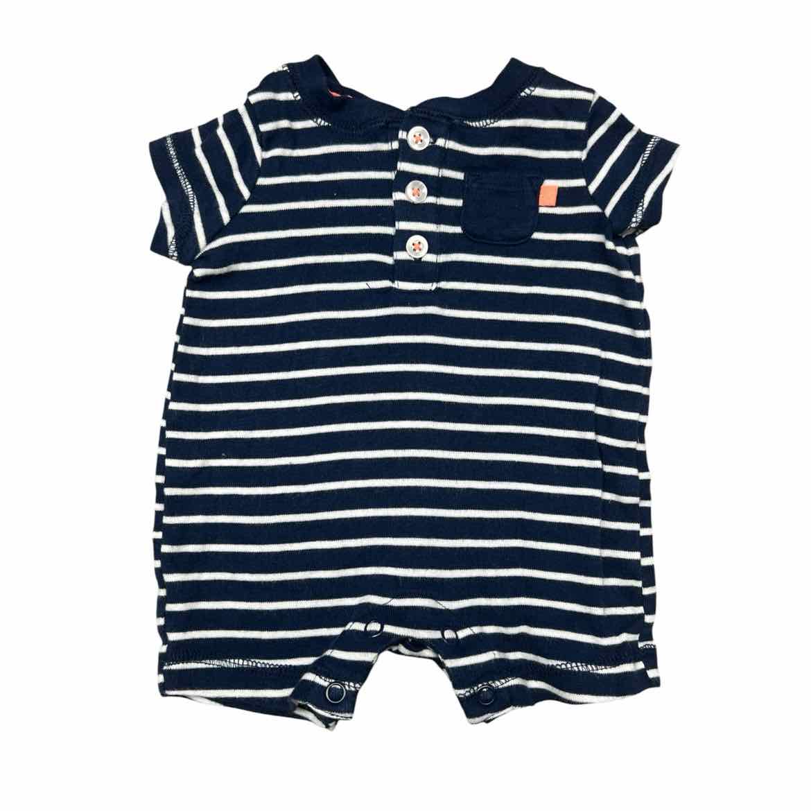 Carters (C) Navy Infant Size NB Boy's CasualRomper