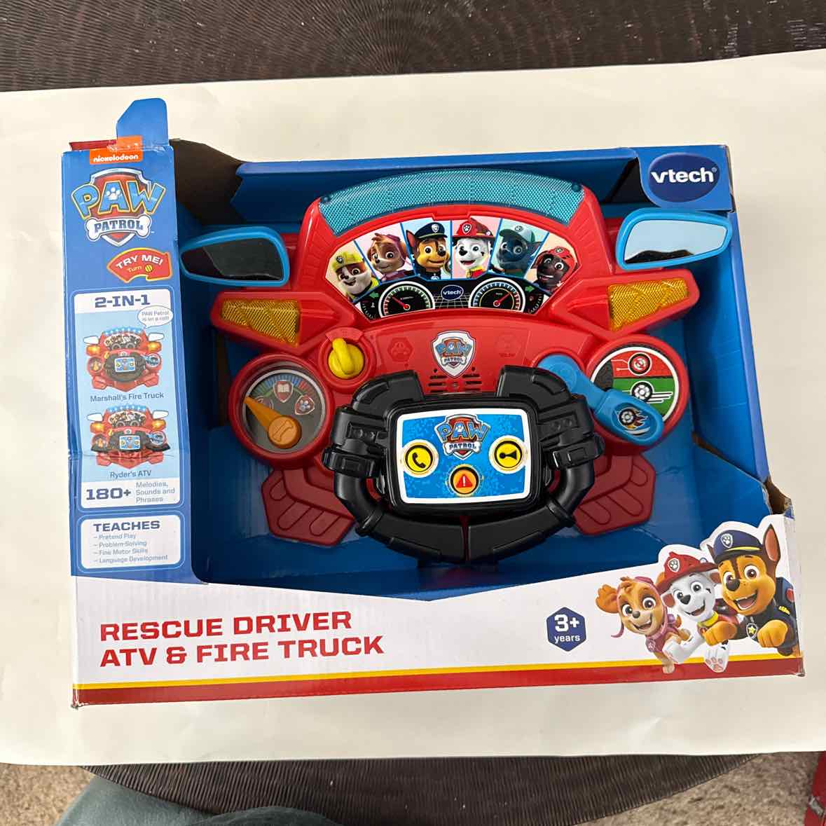 VTech PAW Patrol Rescue Driver ATV & Fire Truck