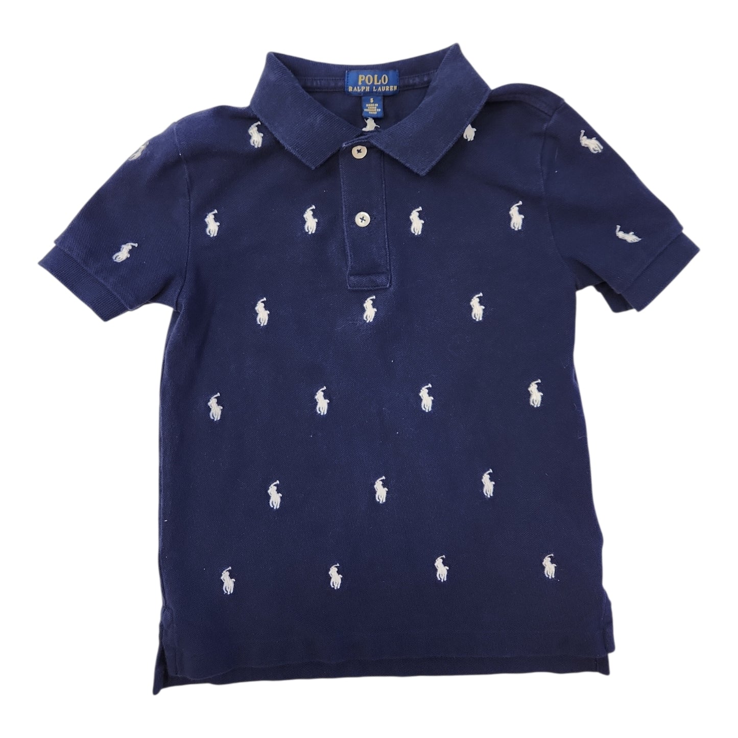 Ralph Lauren (A) Navy Print Toddler Size 5 Polo