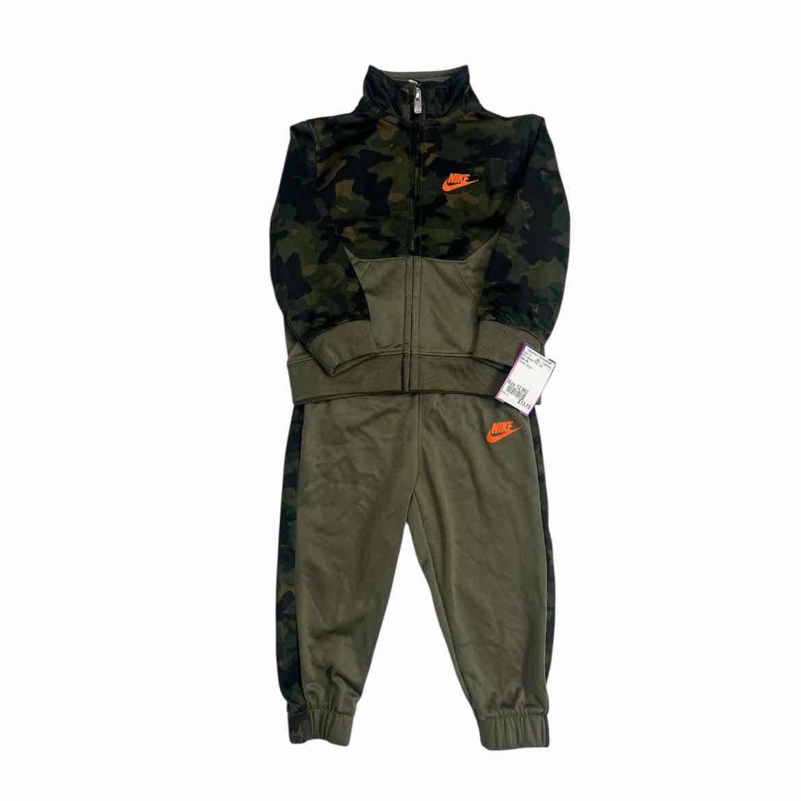 Nike (B) Green Infant Size 12 MO 2PC Athletic Pant Suit