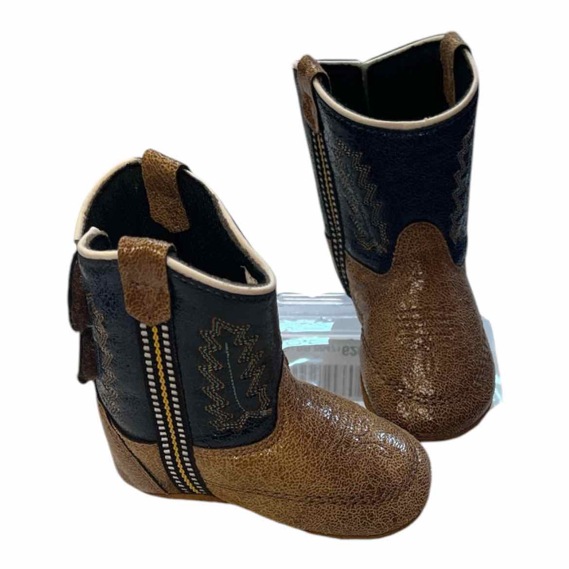 Old West (AA) Infant Shoe Size 3 (Infant) Blue Boy's FashionBoots
