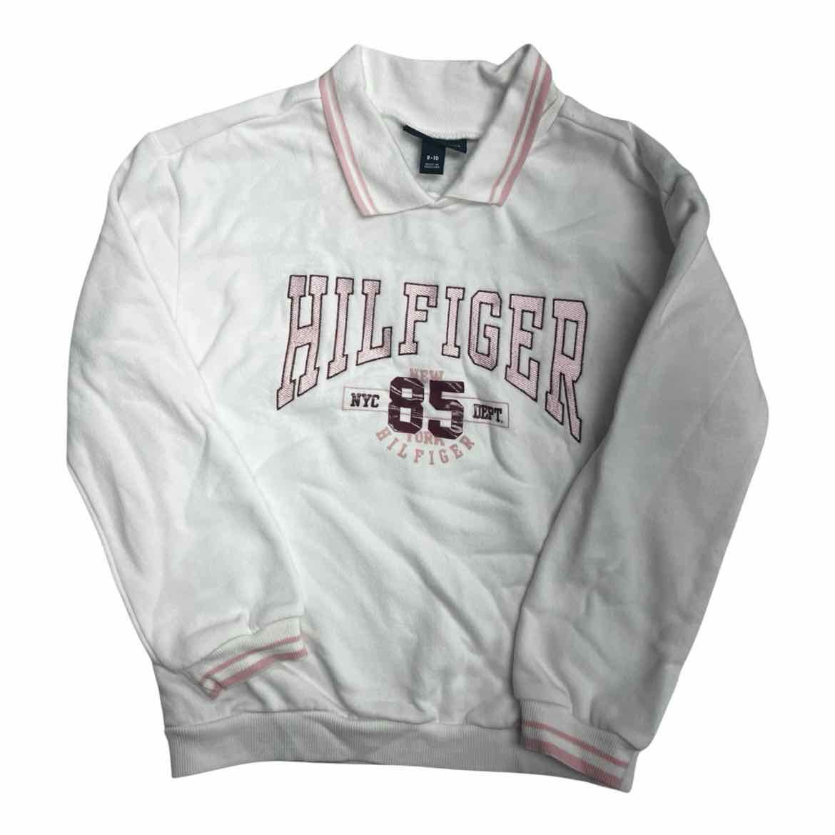 Tommy Hilfiger (B) White Youth Size 8-10 Girl's Sweatshirt