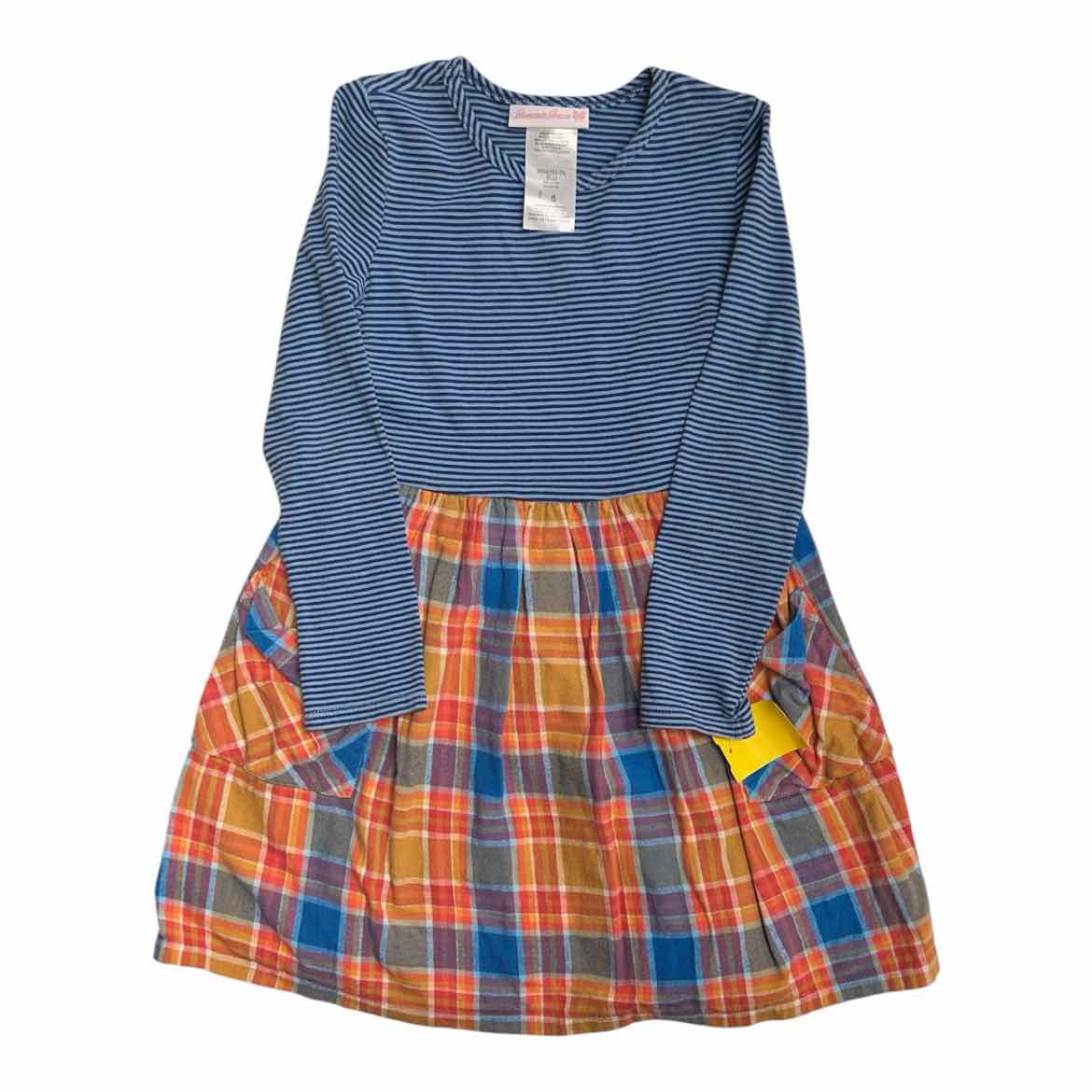Bonnie Jean (B) Blue Print Youth Size 6 Girl's CasualDress