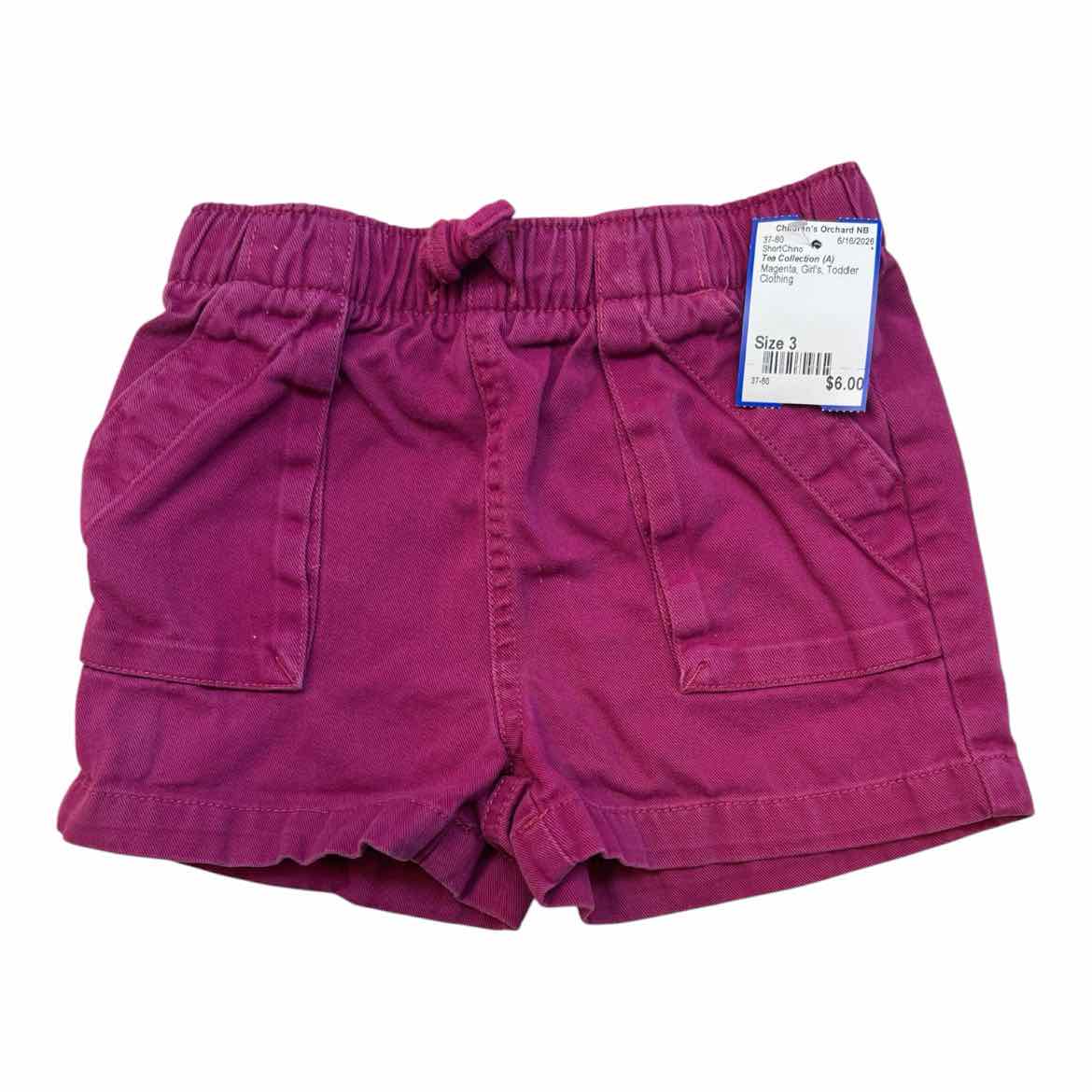 Tea Collection (A) Magenta Toddler Size 3 Girl's ShortChino