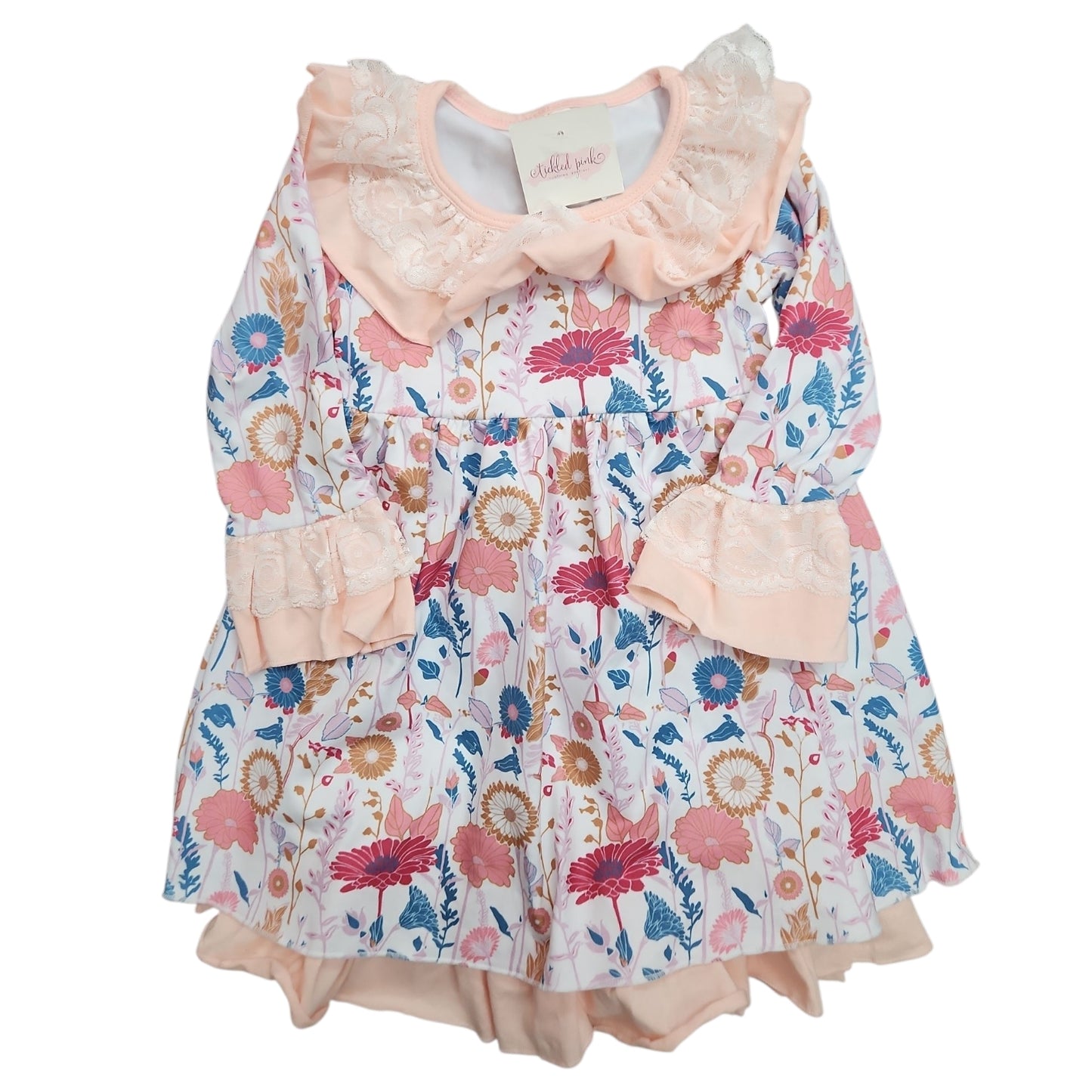 B Brand Floral Infant Size 12-18 MO Girl's CasualDress