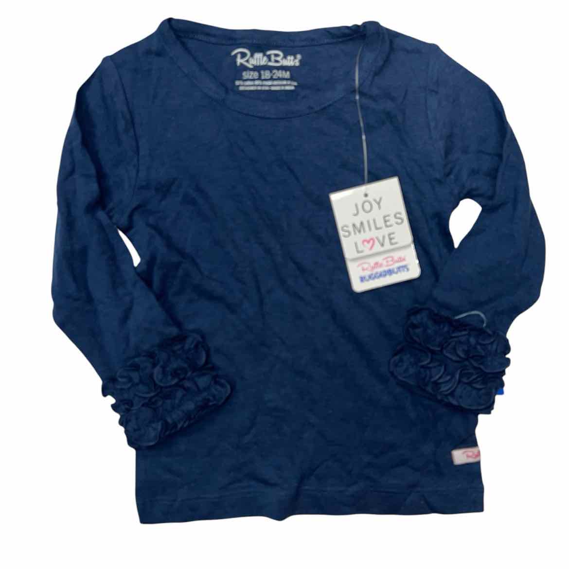Ruffle Butts and Rugg (B) Navy Infant Size 18-24 MO Girl's LSTopBasic