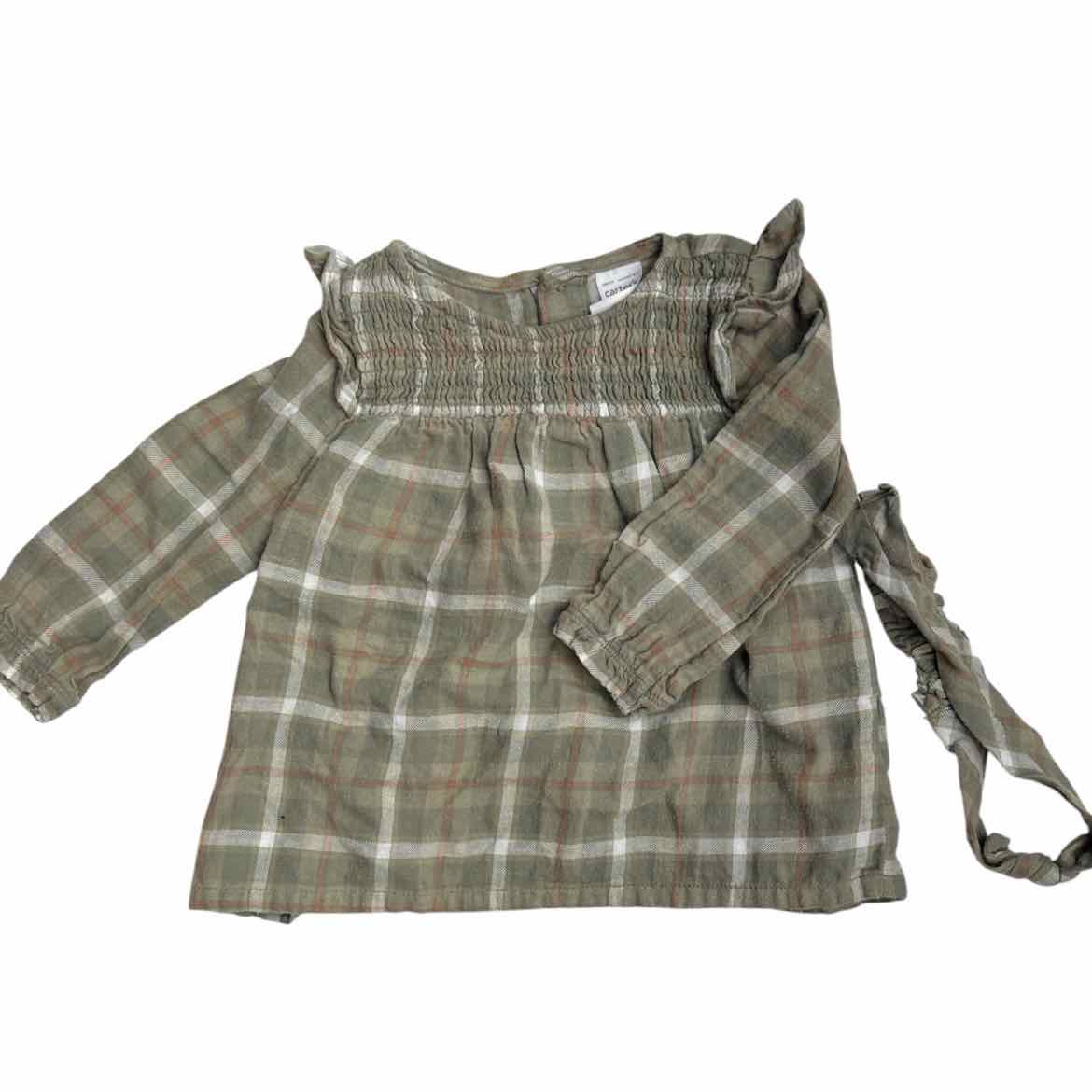 Carters (C) Green Infant Size 18 MO Girl's LSTop