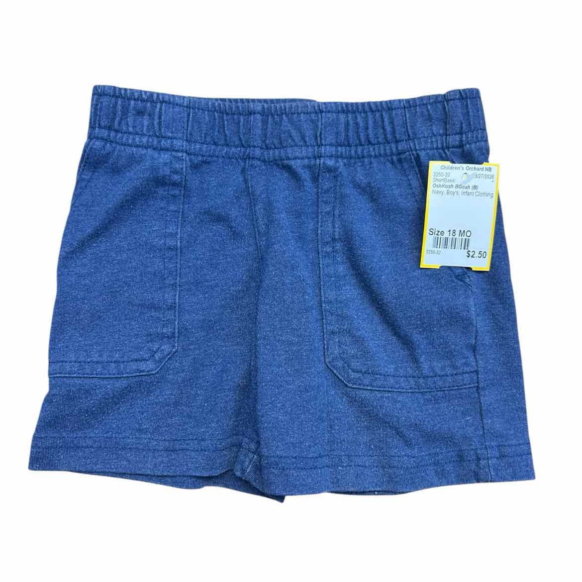 OshKosh BGosh (B) Navy Infant Size 18 MO Boy's ShortBasic