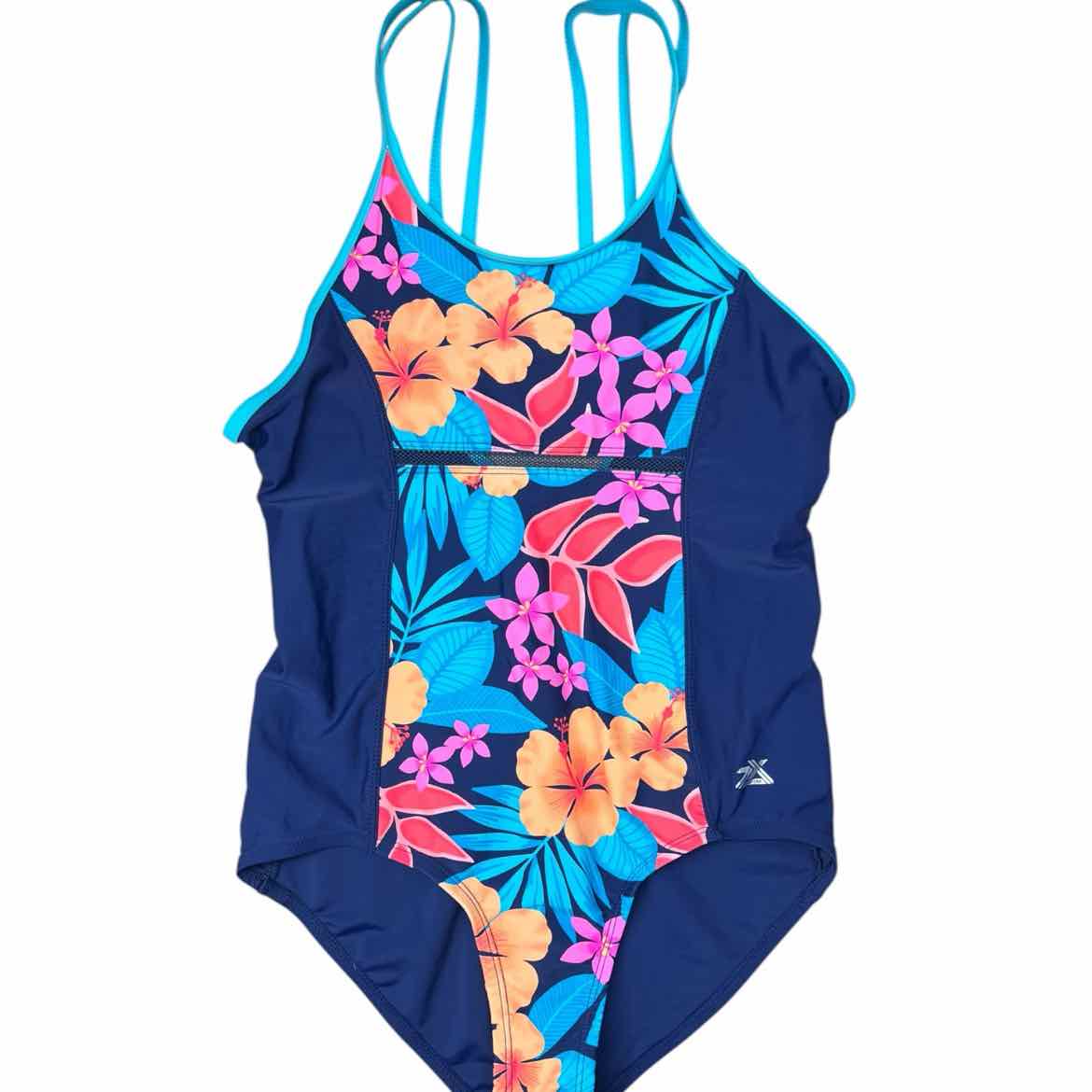 ZeroXposure (B) Navy Youth Size 14 Girl's 1PCSwimwear
