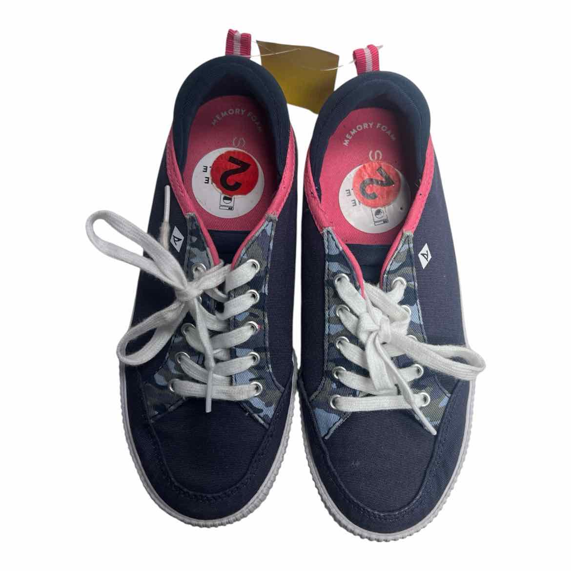 Sperry (A) Blue Youth Shoe Size 2 (Youth) Girl's Casual Shoes