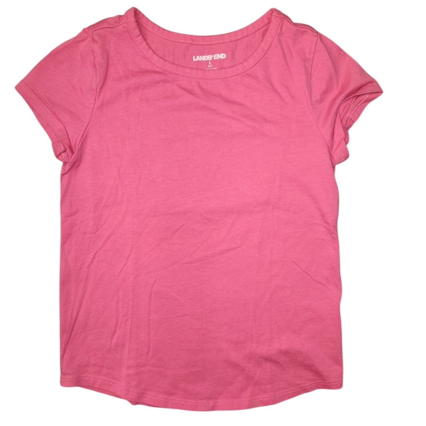 Lands End Pink Youth Size 6X-7 Girl's SSTopBasic