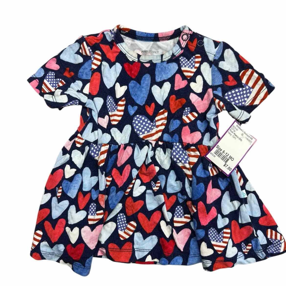 Posh Peanut (AA) Navy Infant Size 6-12 MO SSTop