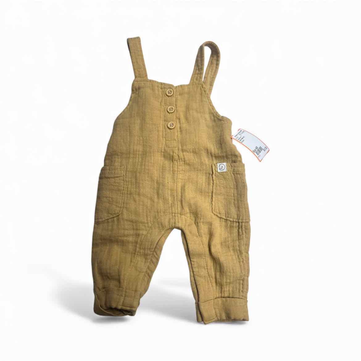Little Planet (C) Mustard Infant Size NB Overall Pant