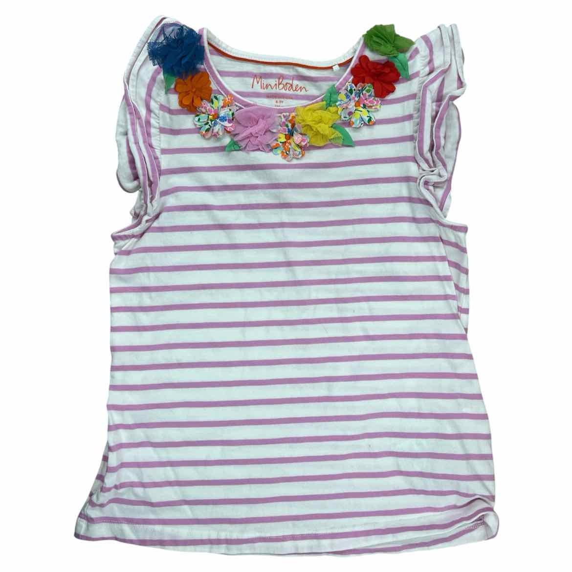 Boden (A) White Youth Size 8-9 Girl's SSTop