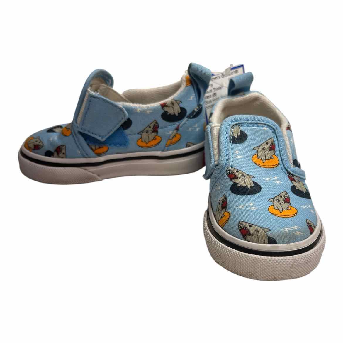 Vans (B) Infant Shoe Size 4 (Infant) Blue Print Boy's Casual Shoes