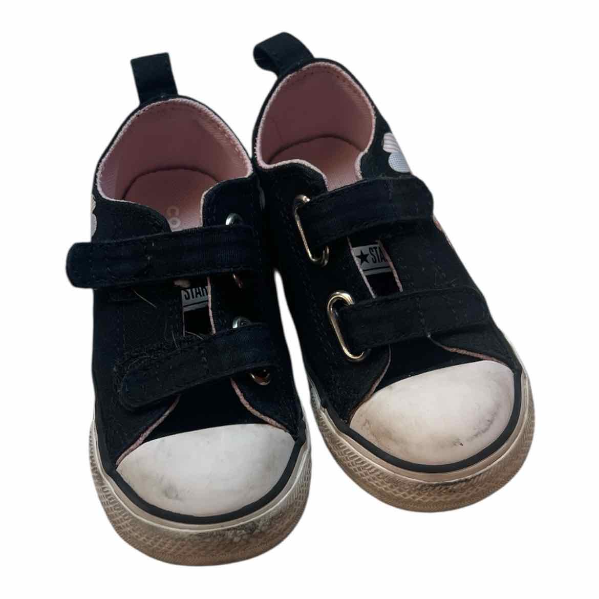 Converse All Star (B) Black Toddler Shoe Size 8 (Toddler) Girl's Casual Shoes