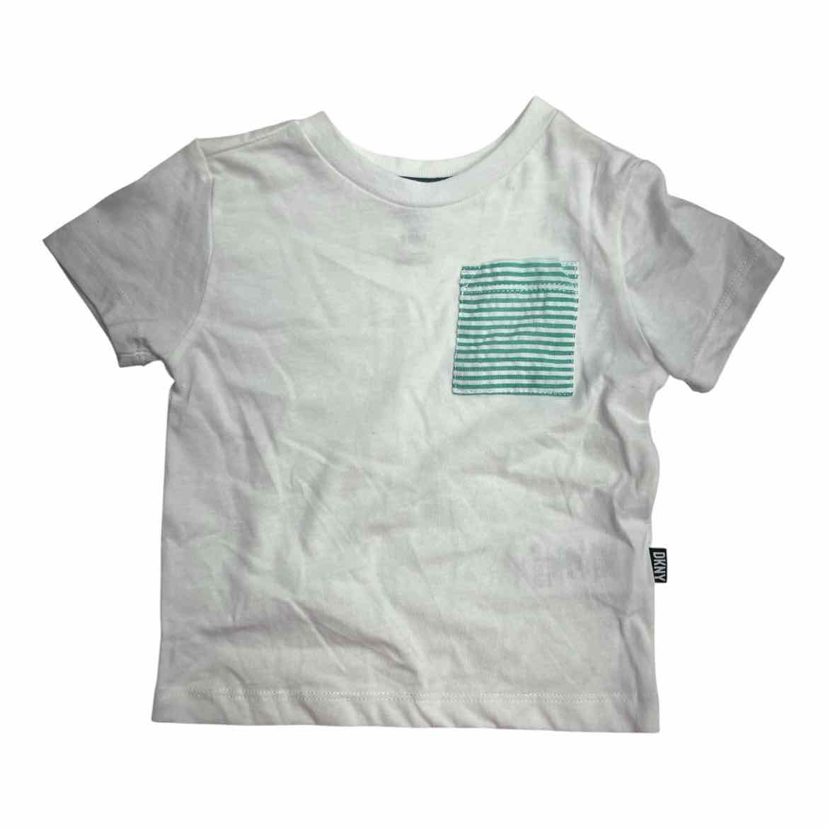 DKNY (A) White Infant Size 18 MO Boy's SSTopBasic