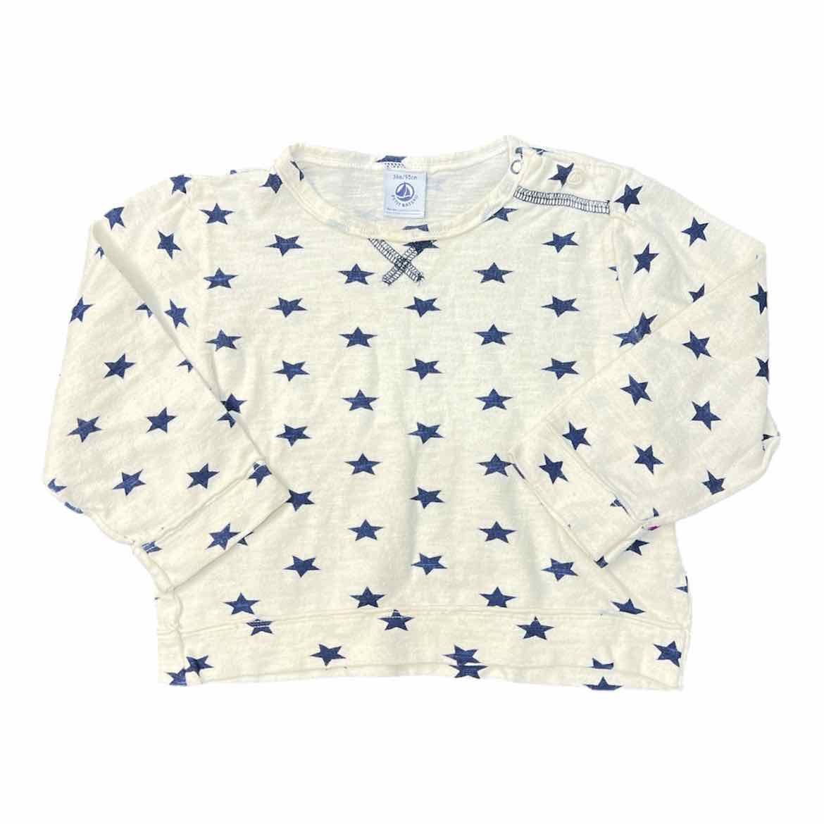 B Brand White Toddler Size 3T LSTop