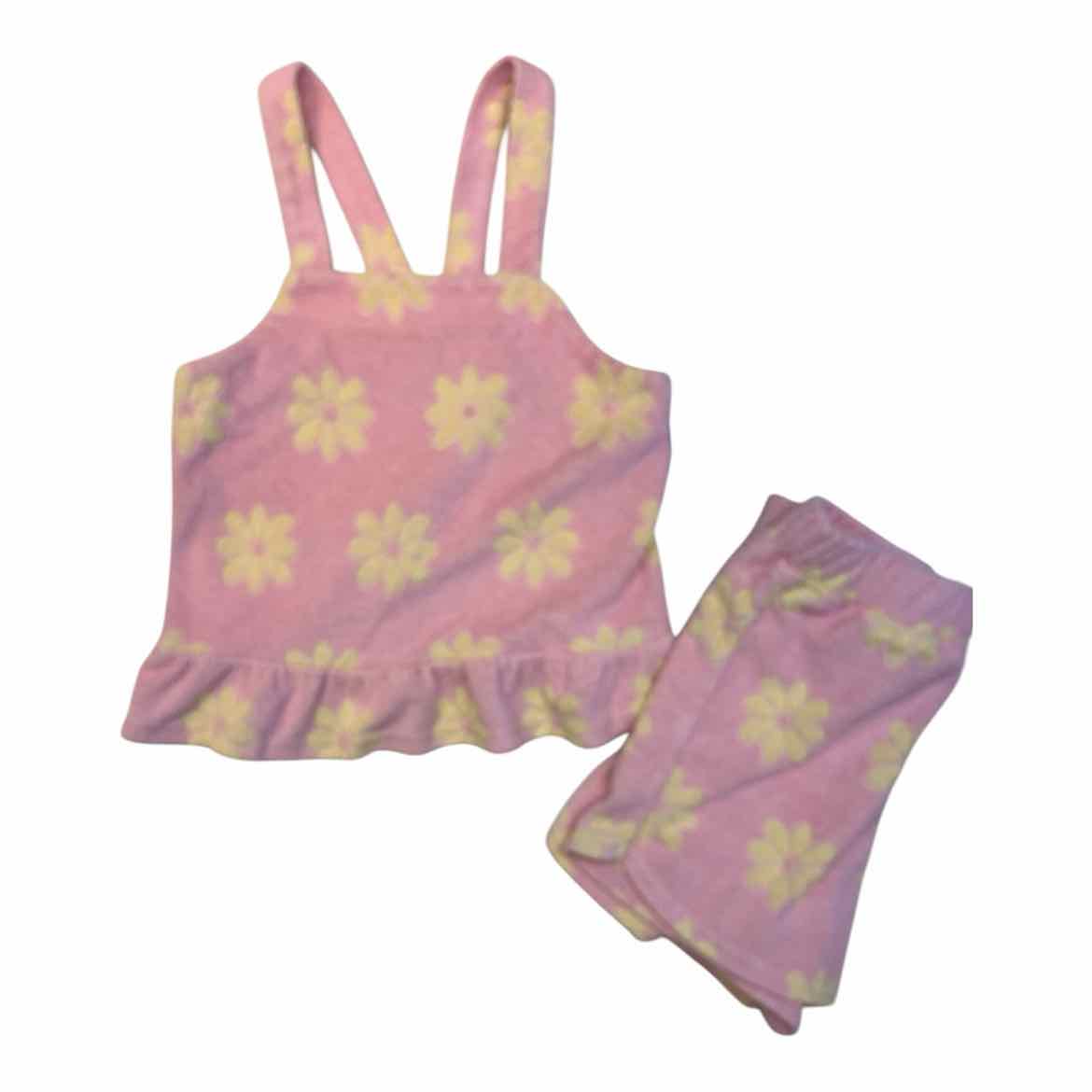 Deux Par Deux (A) Pink print Youth Size 7 Girl's 2PCCasual