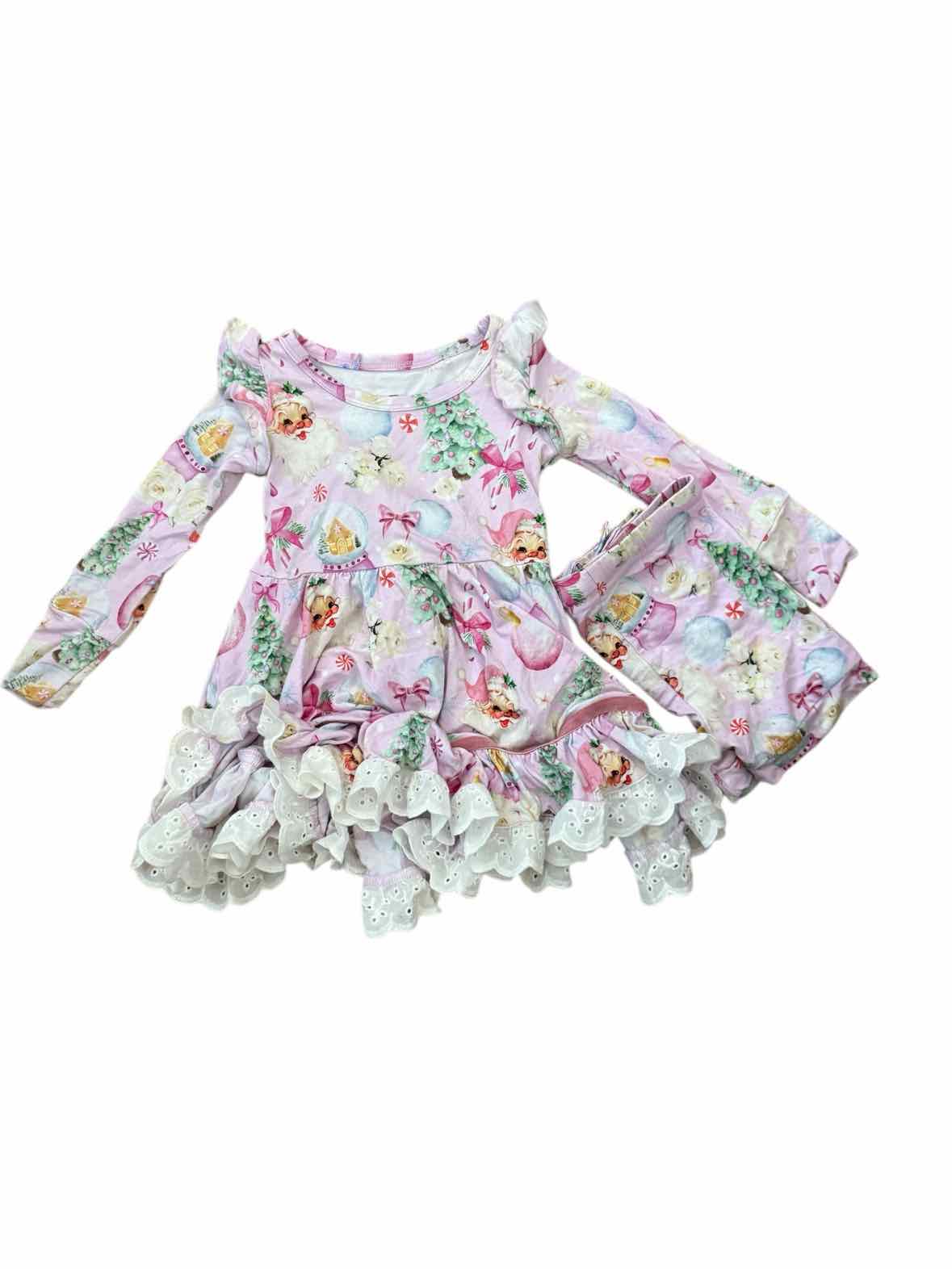 Bums & Roses Pink print Toddler Size 2T 2PCCasual