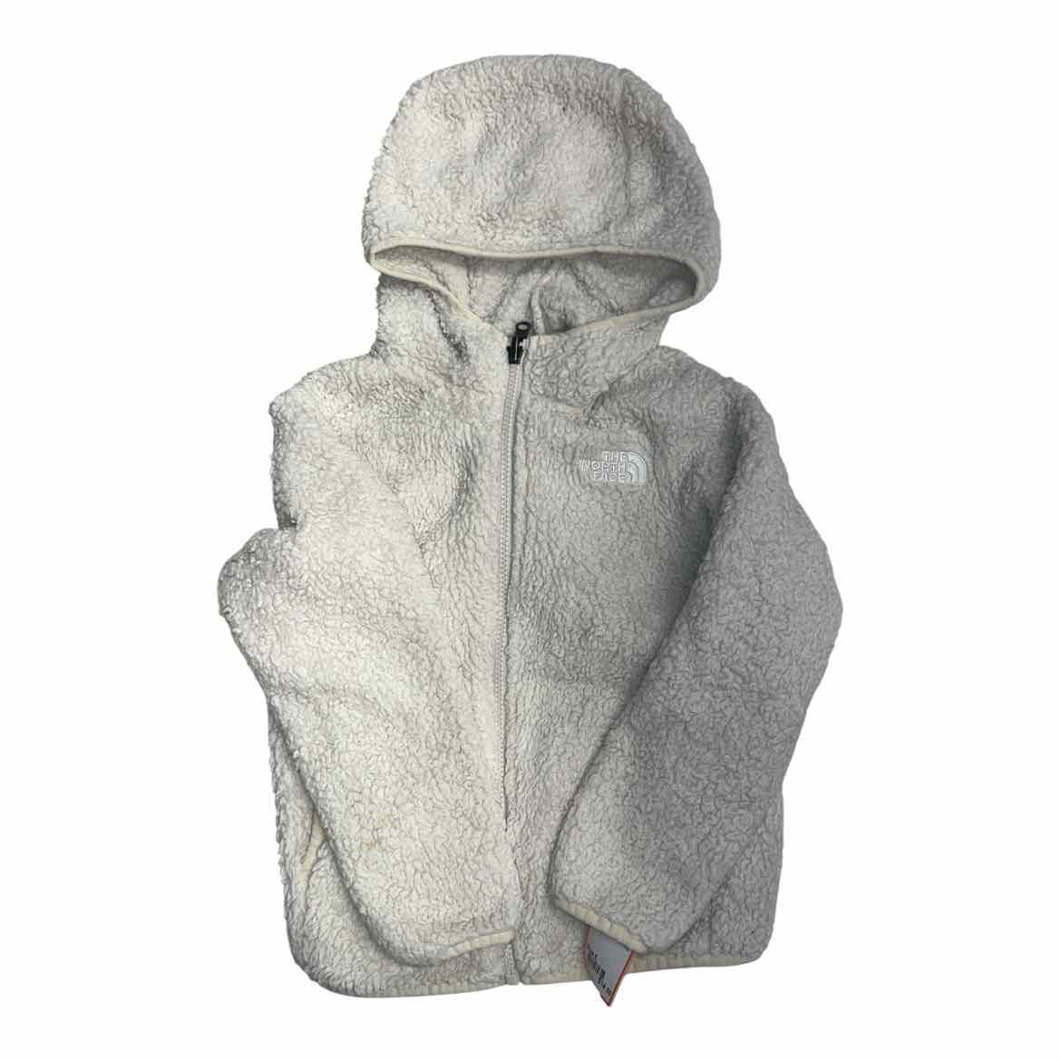 North Face (AA) White Youth Size 6 Girl's Jacket Fleece