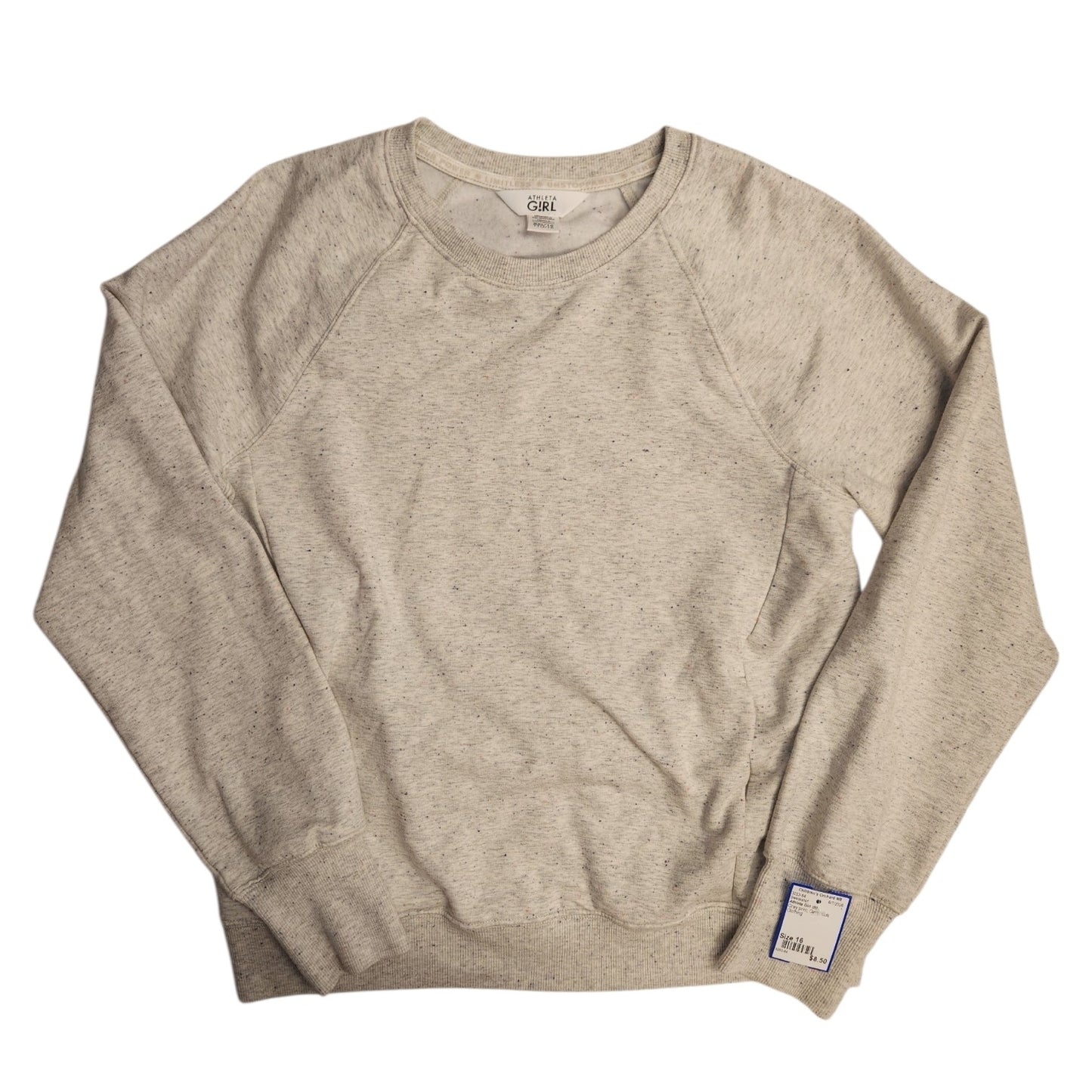 Athleta Girl (B) Grey print Youth Size 16 Girl's Sweatshirt
