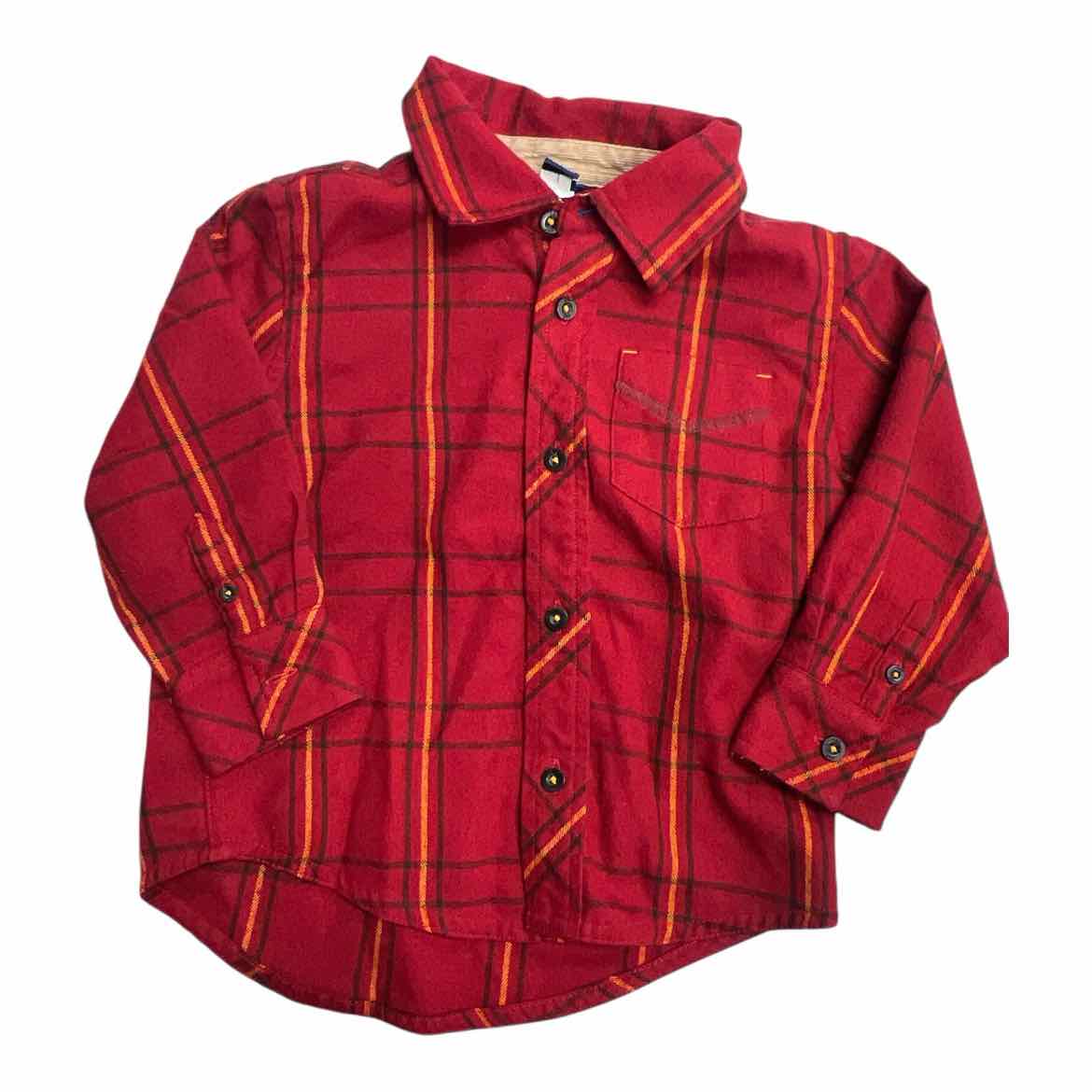 Gap (B) Red Toddler Size 3 Boy's ButtondownLS