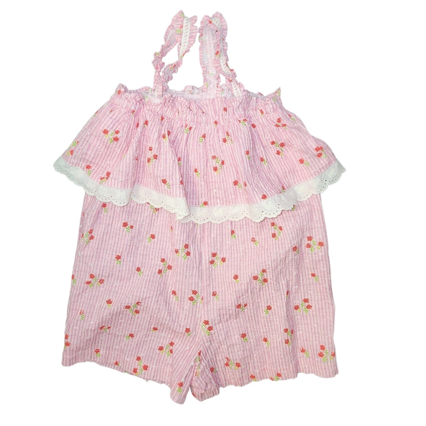 Zara (B) Pink Youth Size 6 Girl's DressyRomper