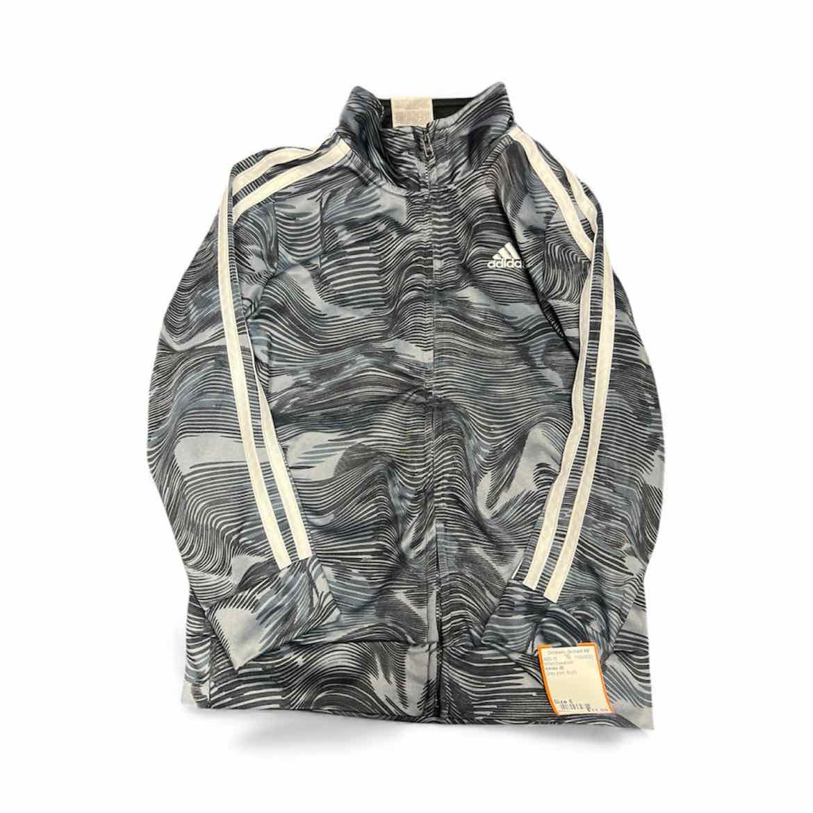 Adidas (B) Grey print Youth Size 6 Boy's AthleticSweatshirt