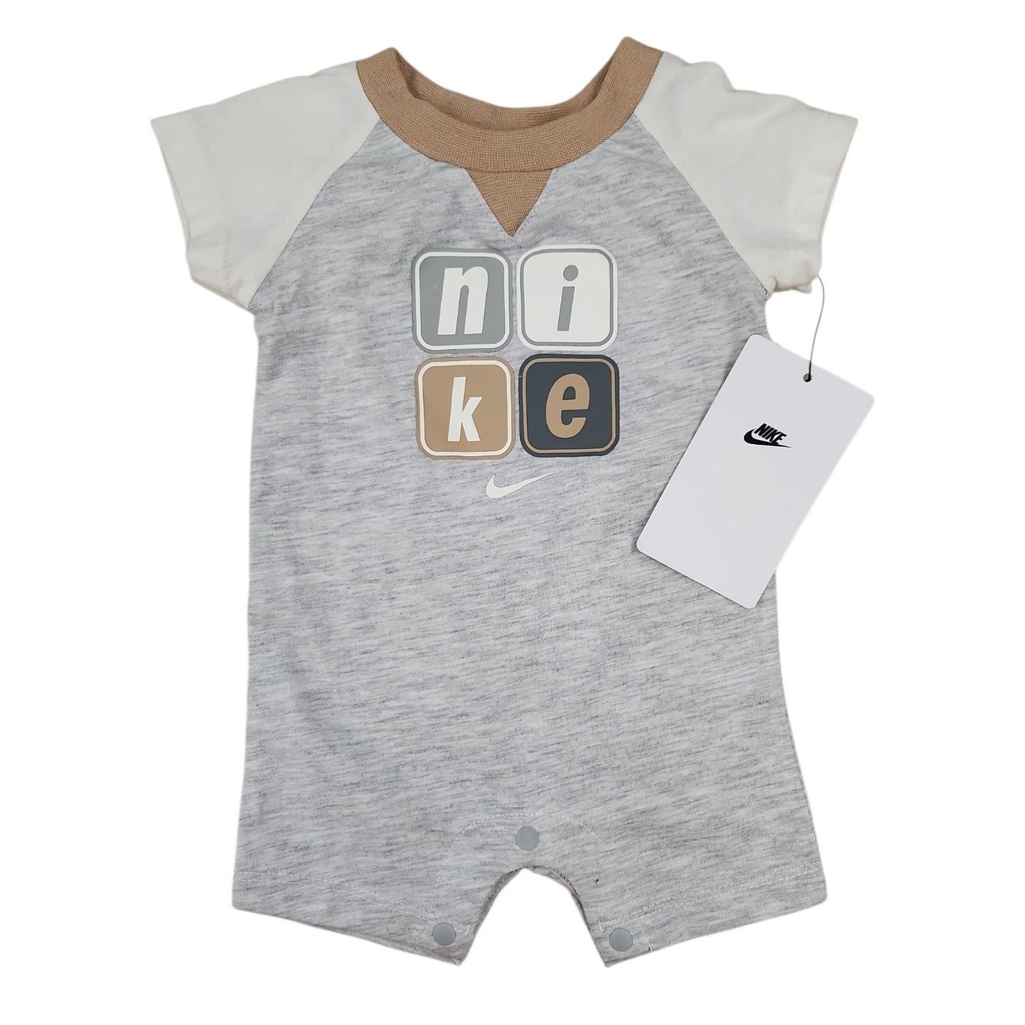 Nike (B) White Infant Size NB Boy's CasualRomper