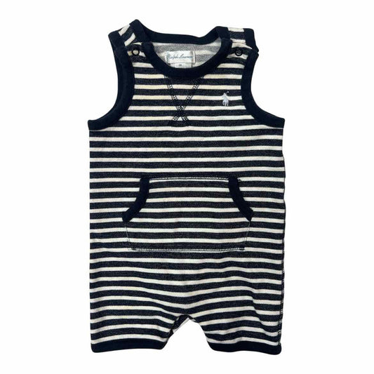 Ralph Lauren (A) Navy Infant Size 6 MO Boy's CasualRomper