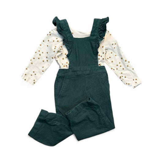 Hanna Andersson (A) Green Toddler Size 2T 2PCOverallPant