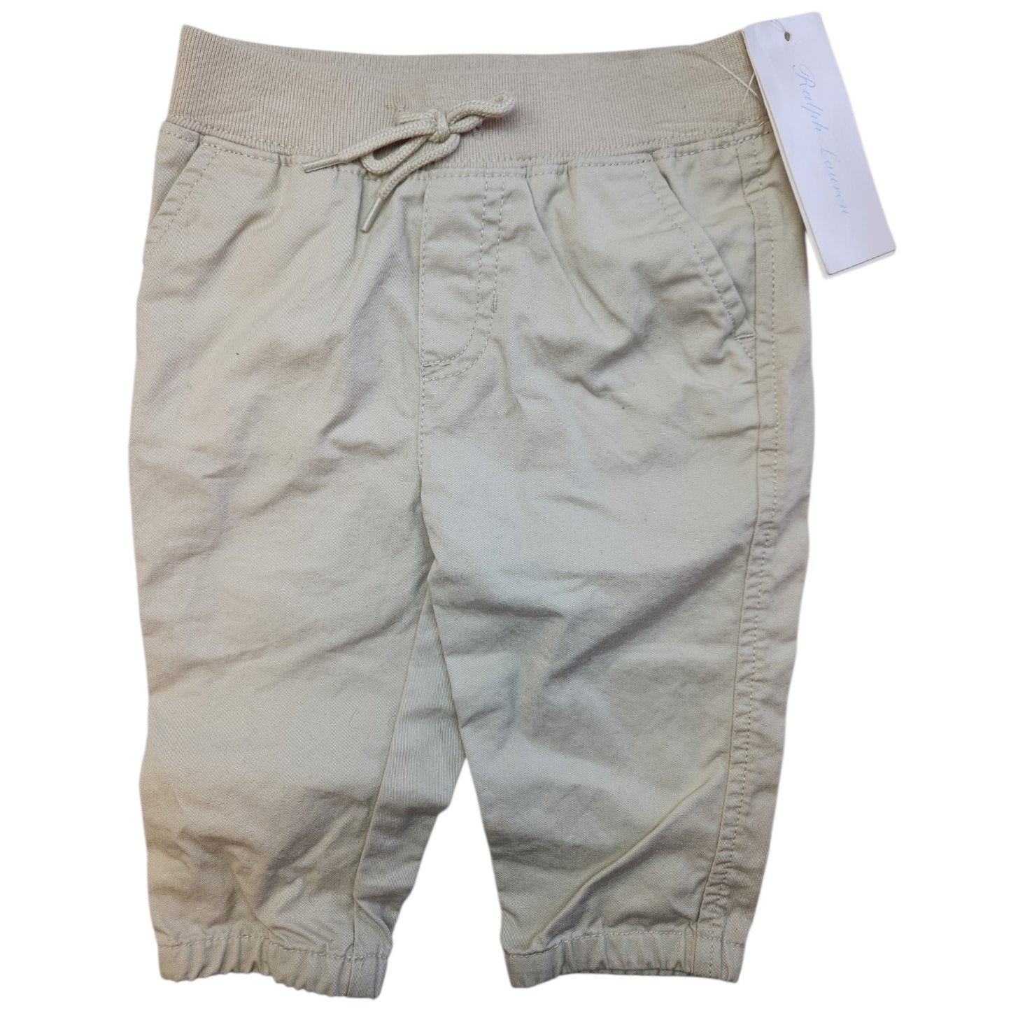 Ralph Lauren (A) Beige Infant Size 6 MO Boy's PantBasic