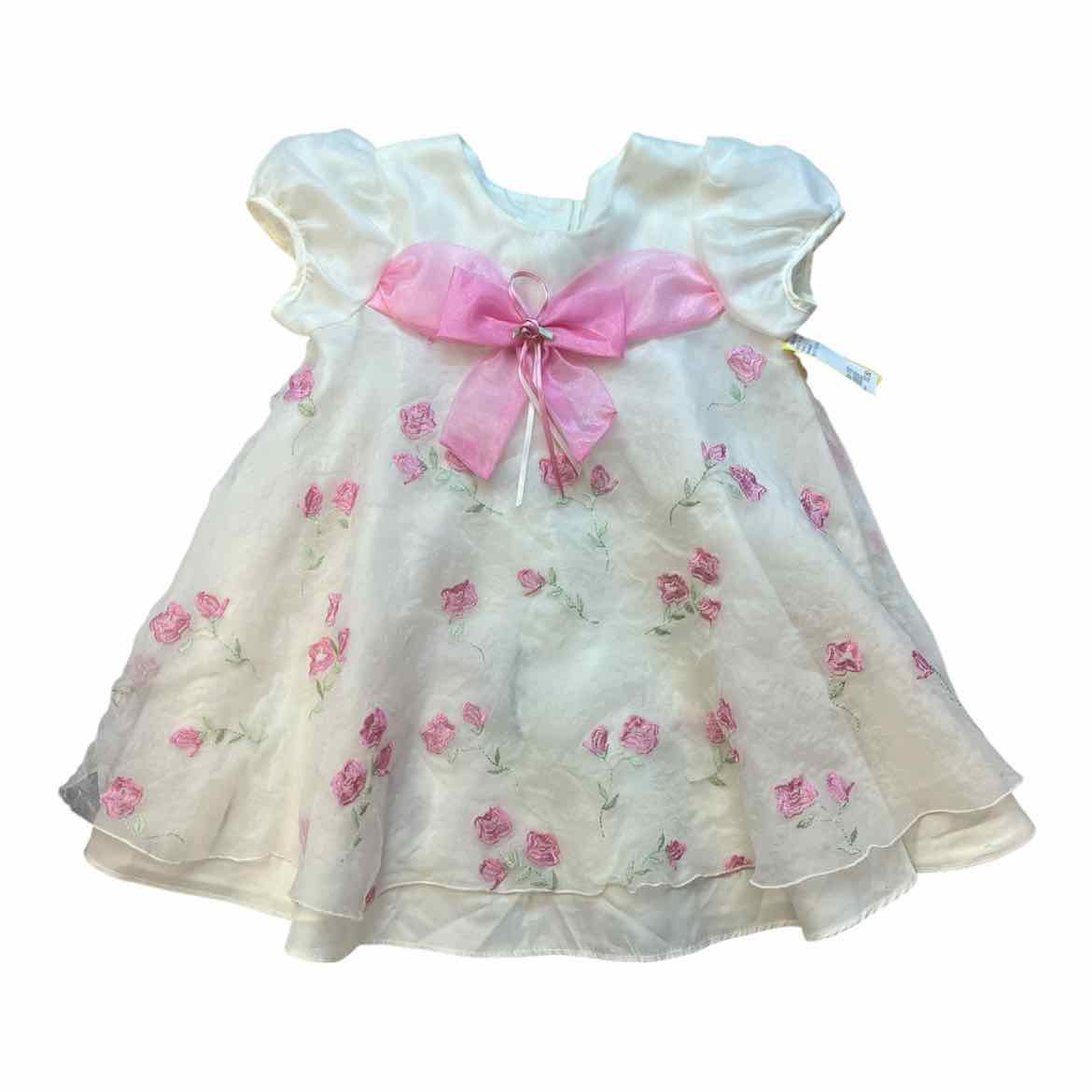 Bonnie Baby (B) White Infant Size 18 MO Girl's PartyDress