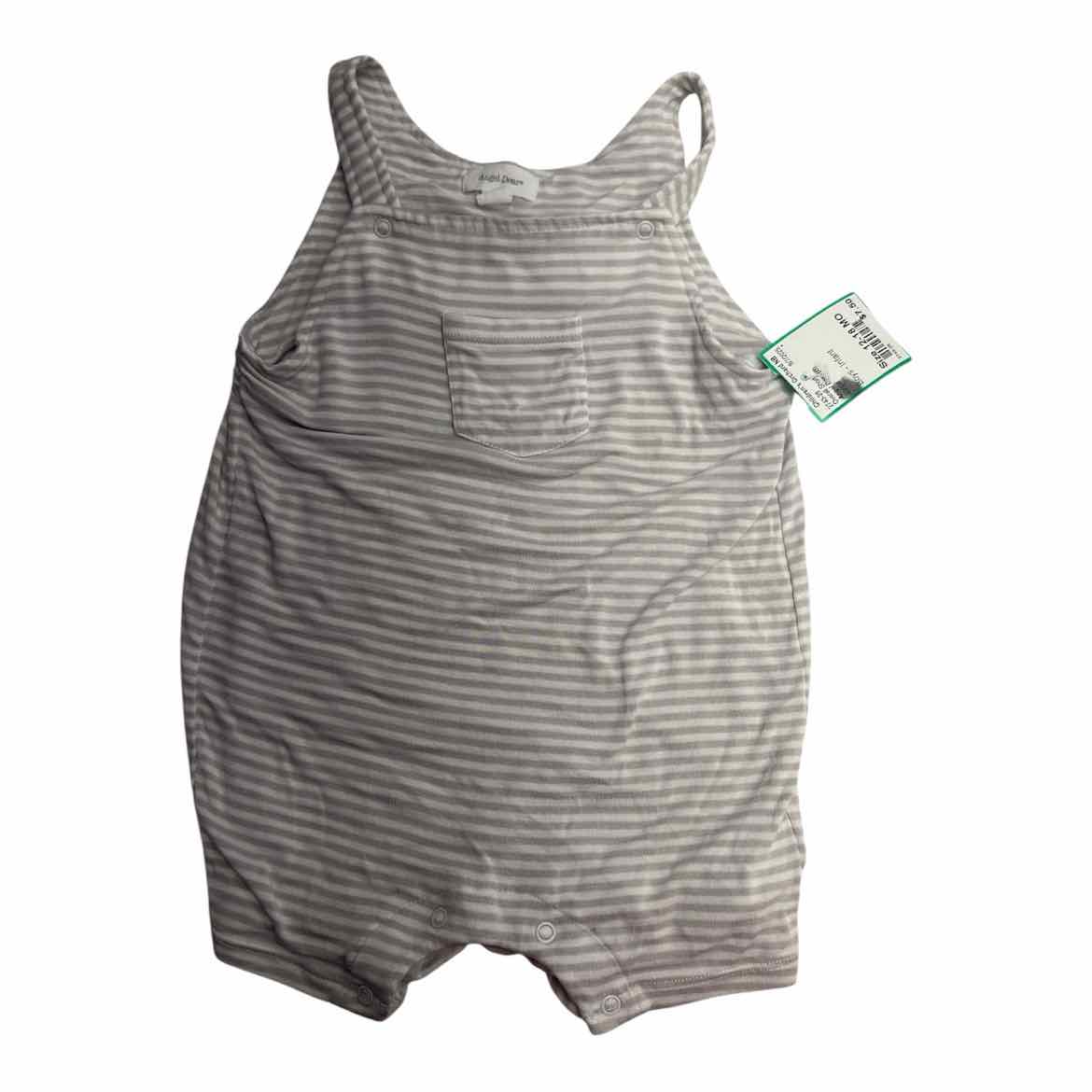 Angel Dear (AA) Stripe Infant Size 12-18 MO Boy's Overall Short