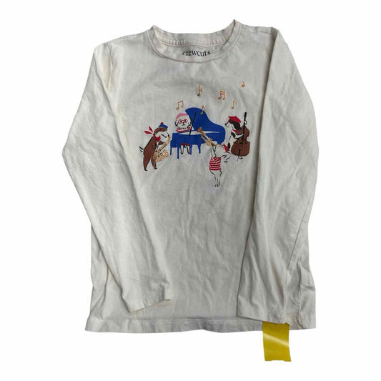 Crewcuts (B) Cream Youth Size 14 Girl's LSTopBasic