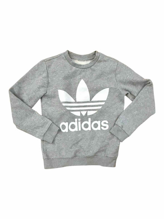 Adidas (B) Grey Youth Size 7-8 Sweatshirt